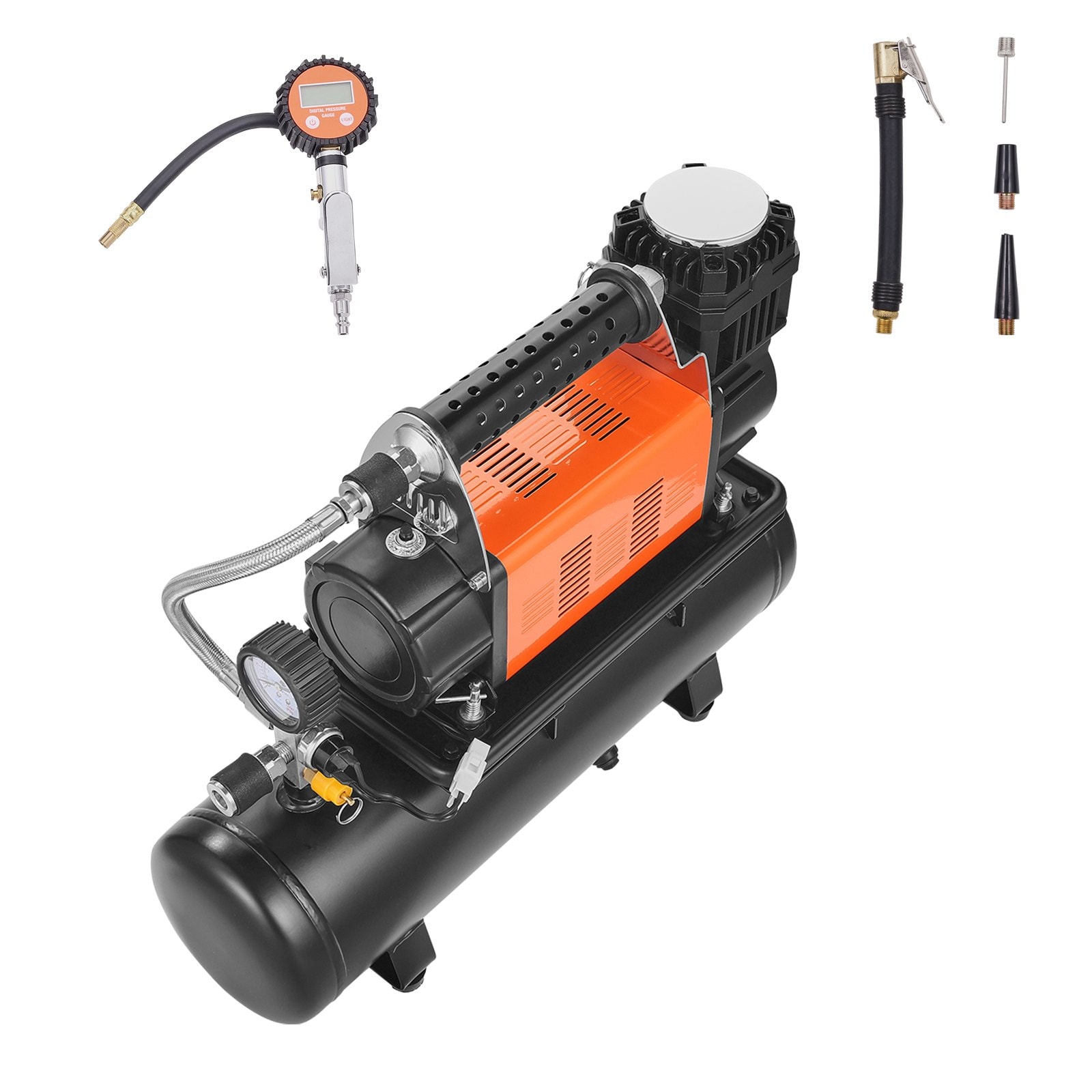 GIVIMO Heavy Duty Air Compressor 6L Tank 6.35CFM Portable Tire Inflator 150PSI