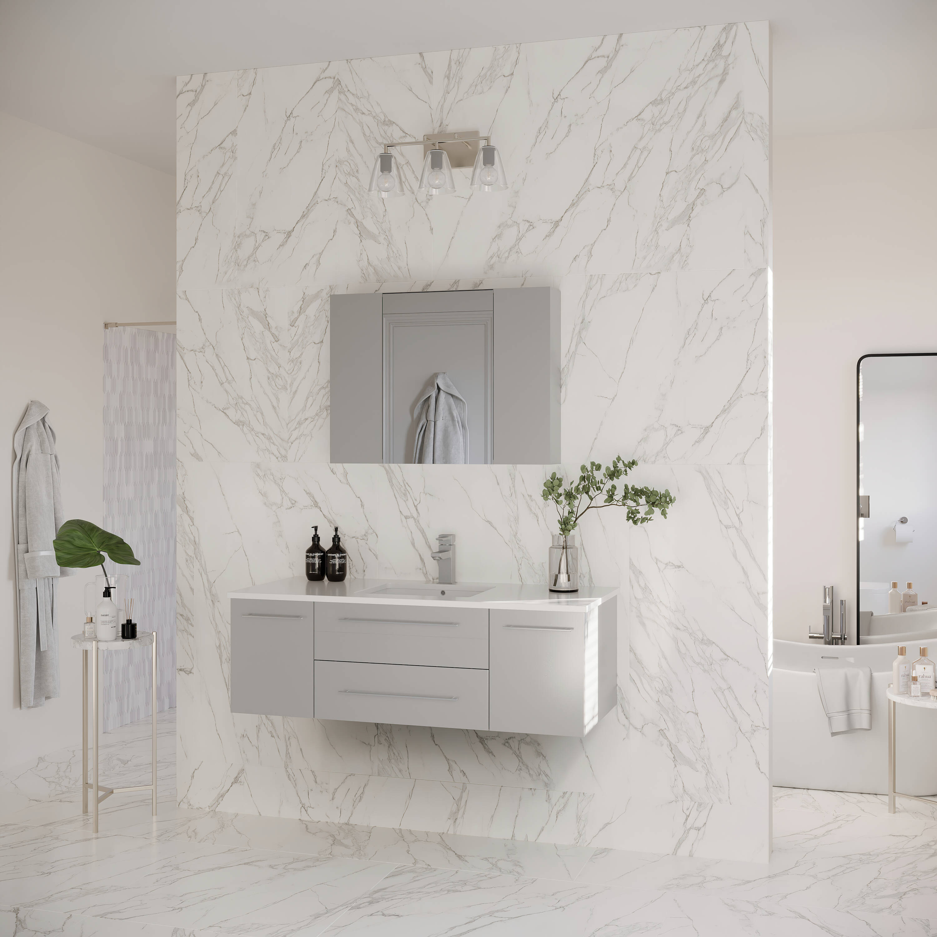 Fresca FVN6148GR-UNS Bath-Vanity-Combo - View #4
