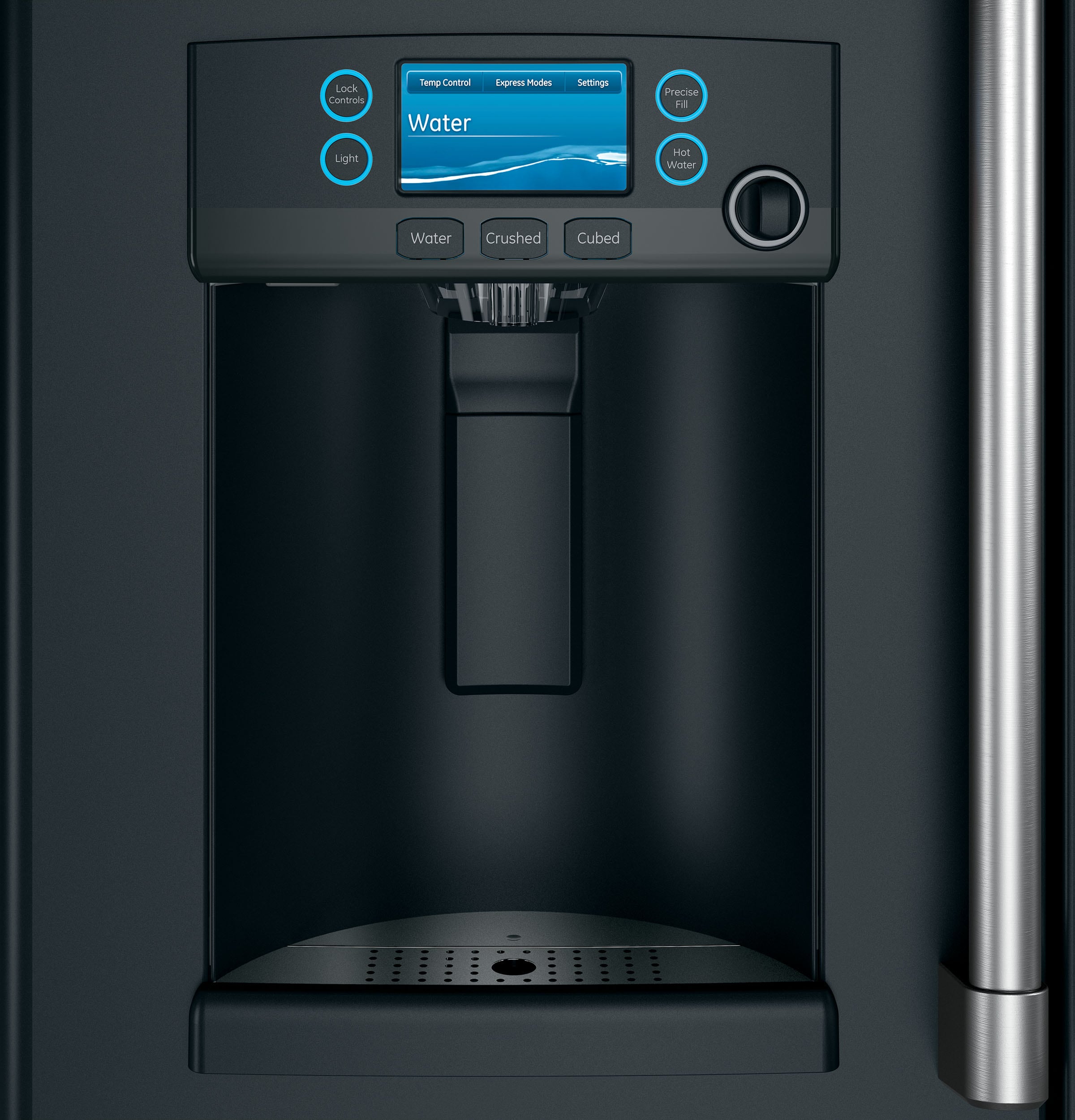 Cafe Keurig K-Cup Brewing System 22.2-cu ft Counter-depth Smart French Door  Refrigerator with Ice Maker (Stainless Steel) ENERGY STAR in the French  Door Refrigerators department at