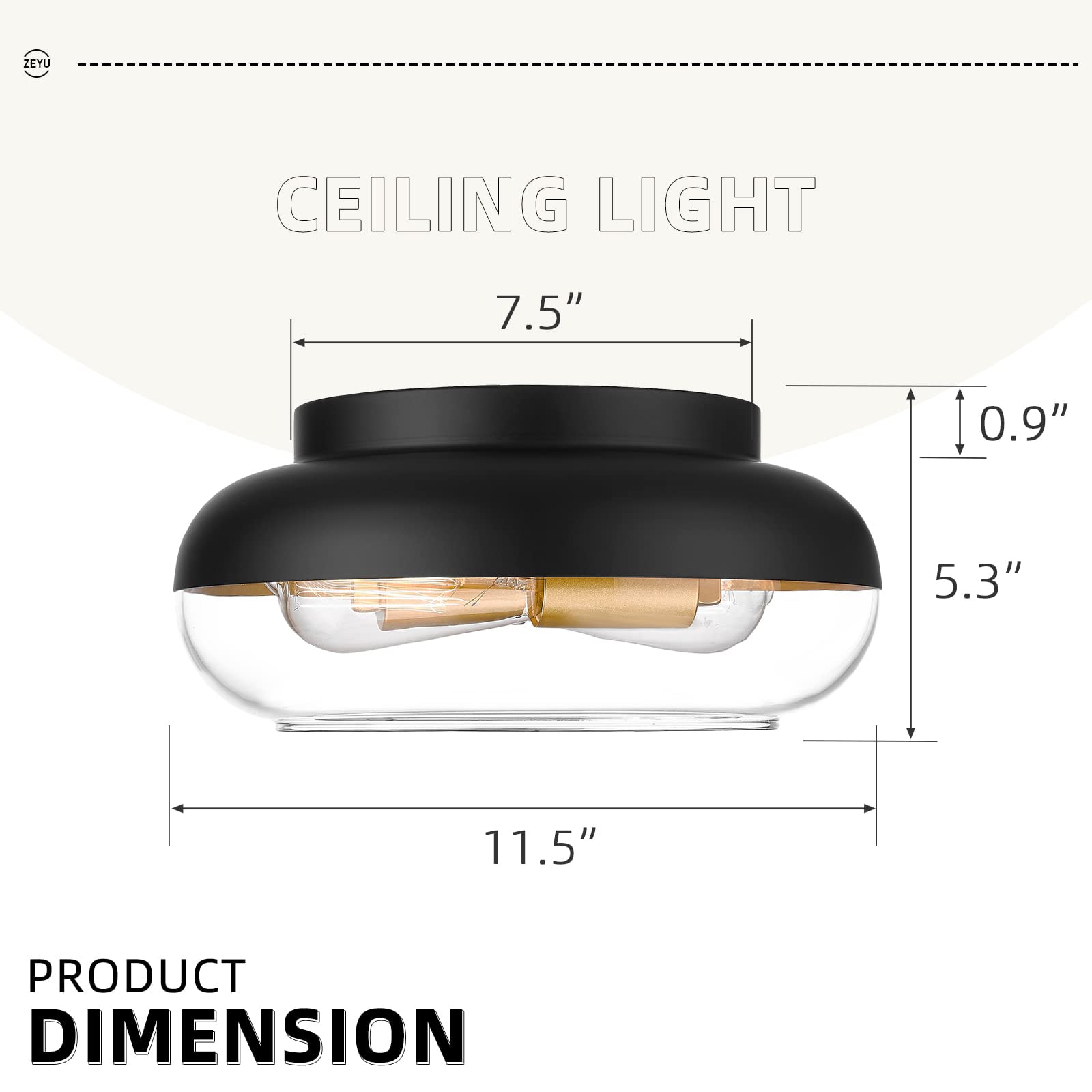 LTMATE LSZSL68F BK+BG flushmounts - View #2