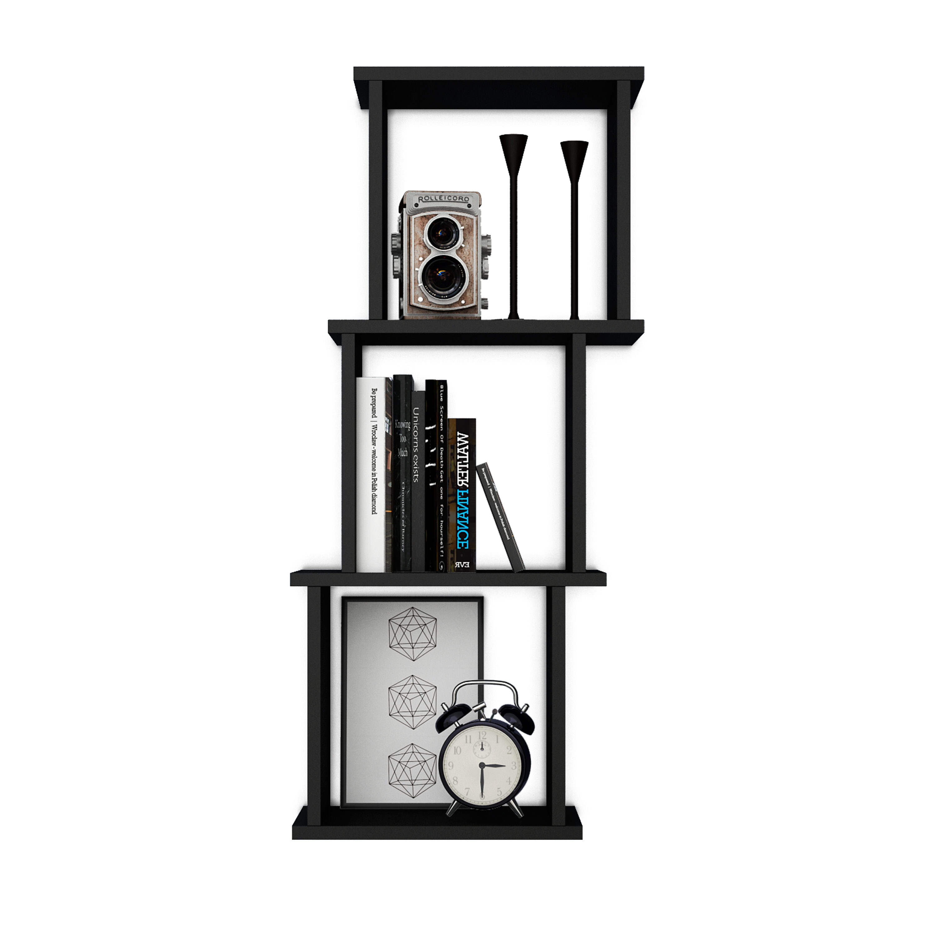 Danya B. XF170502BK Wall-Mounted-Shelving - View #2