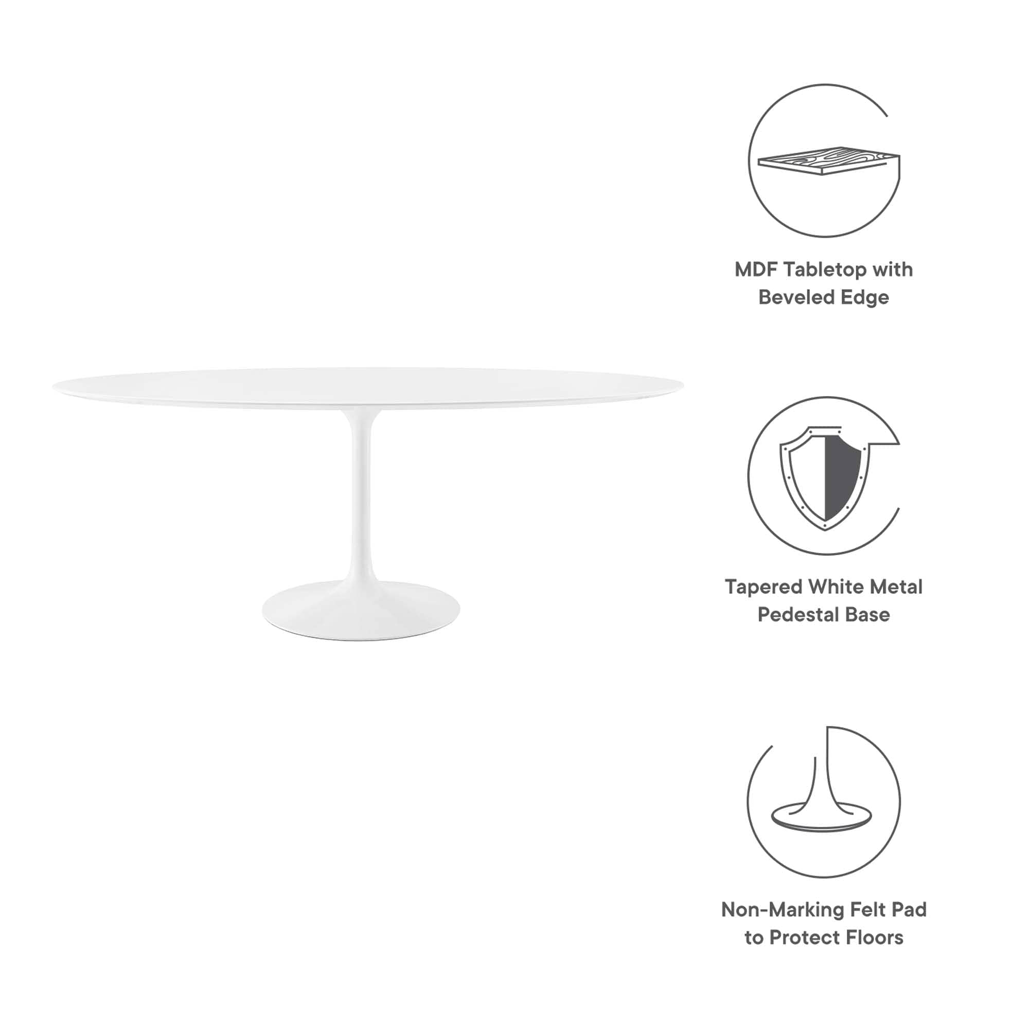 Modway EEI-1657-WHI Dining-Tables - View #2