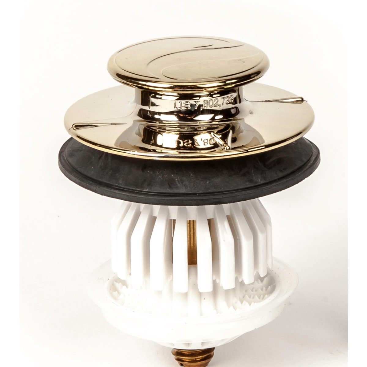 PF WaterWorks PF0910-PB Polished Brass Tub Stopper