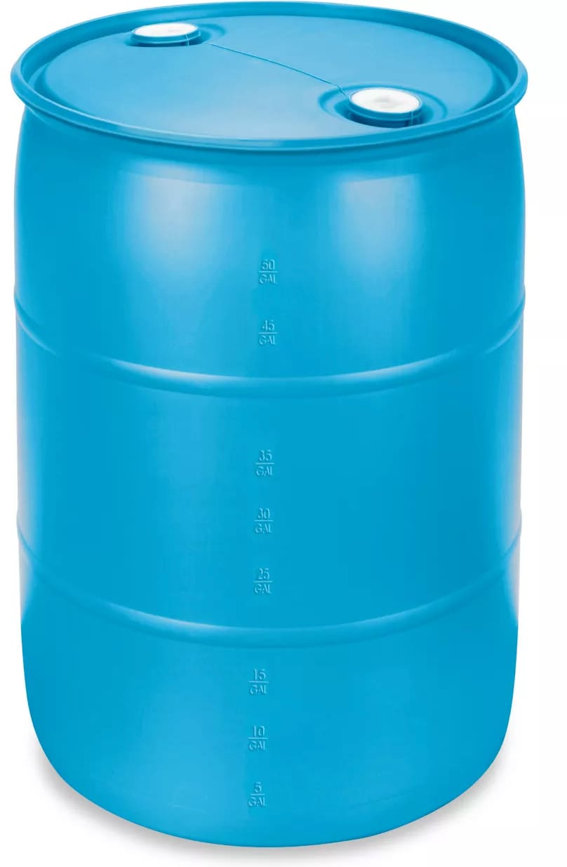 55-Gallons Plastic Blue Water Opbevaring55-Gallons Plastic Blue Water Opbevaring  