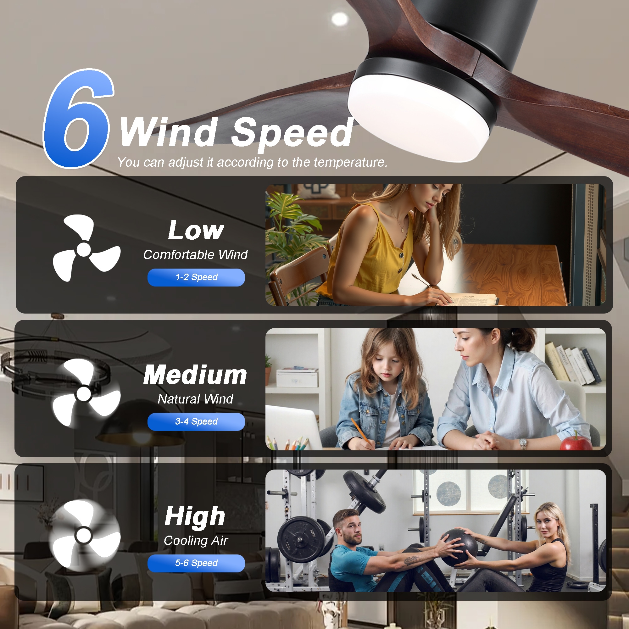 Sunrinx MG40-3-FL Ceiling-Fans - View #9
