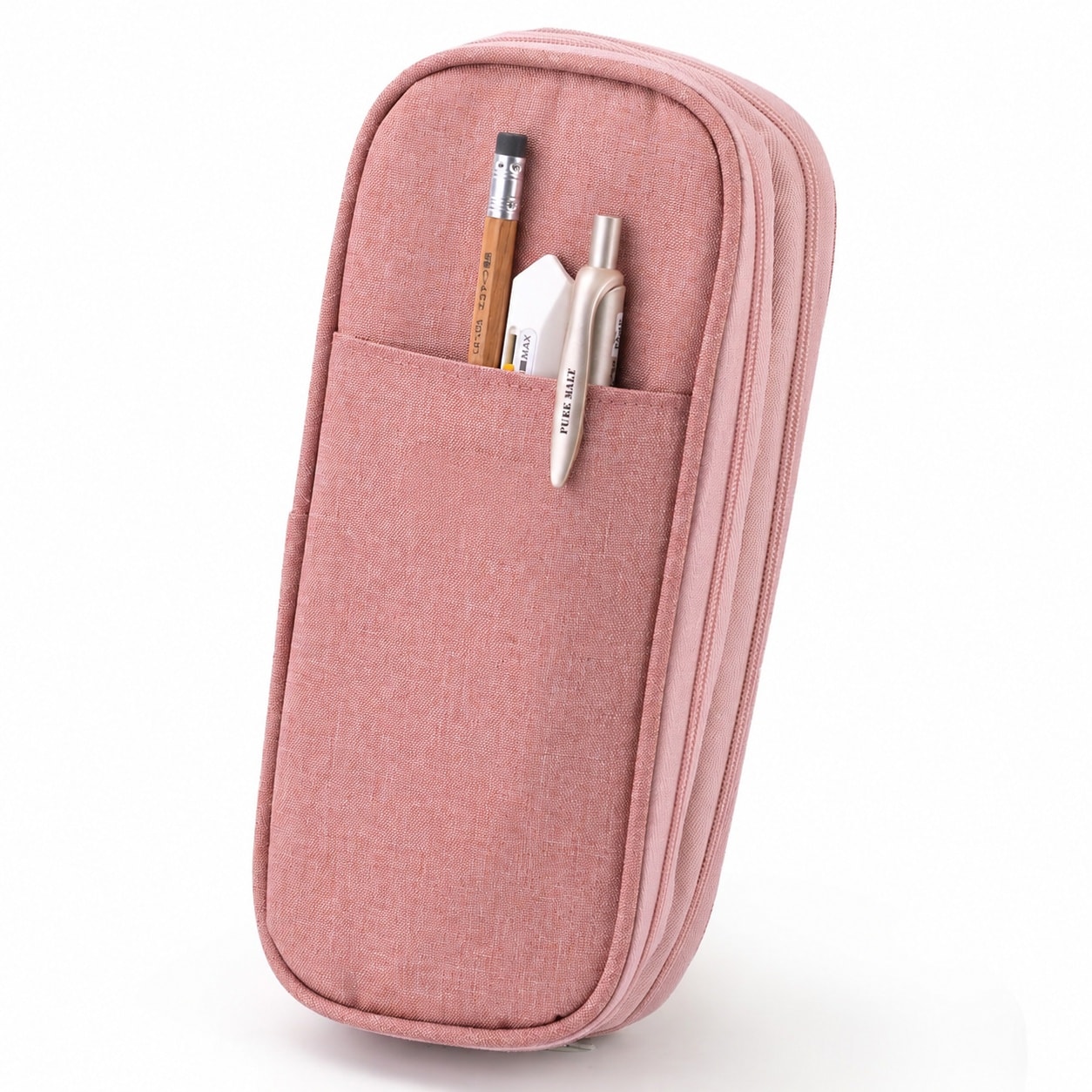KIWDZFU  Large Capacity Pencil Case Stationery Pen Bag for Teen Girls Deep Pink durable home and garden accessory designed for everyday use easy