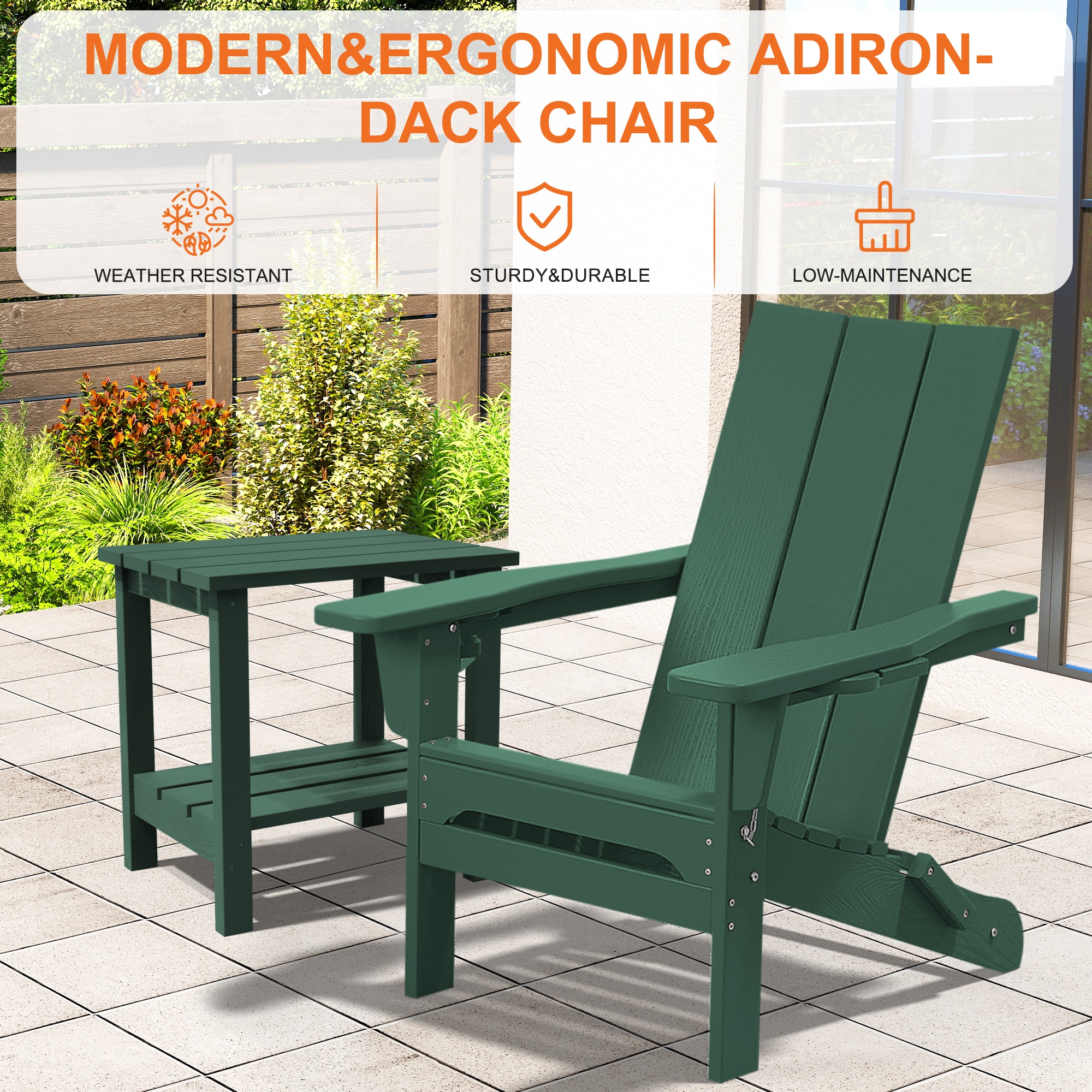 Serwall LS-BTHQ-GN Patio-Chairs - View #5