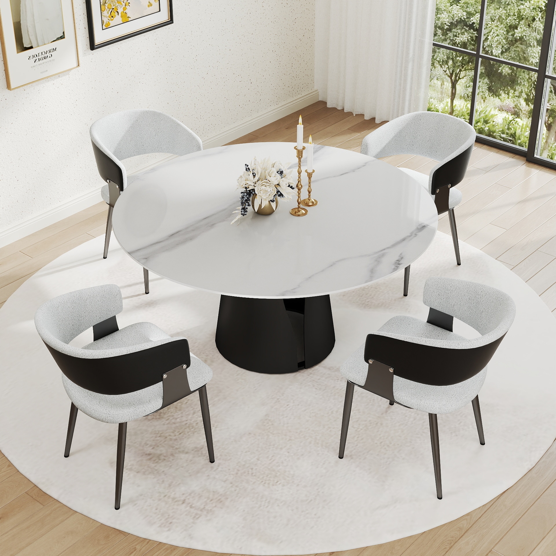 BuotiqHom DH-AT-150W-3B Dining-Tables - View #2