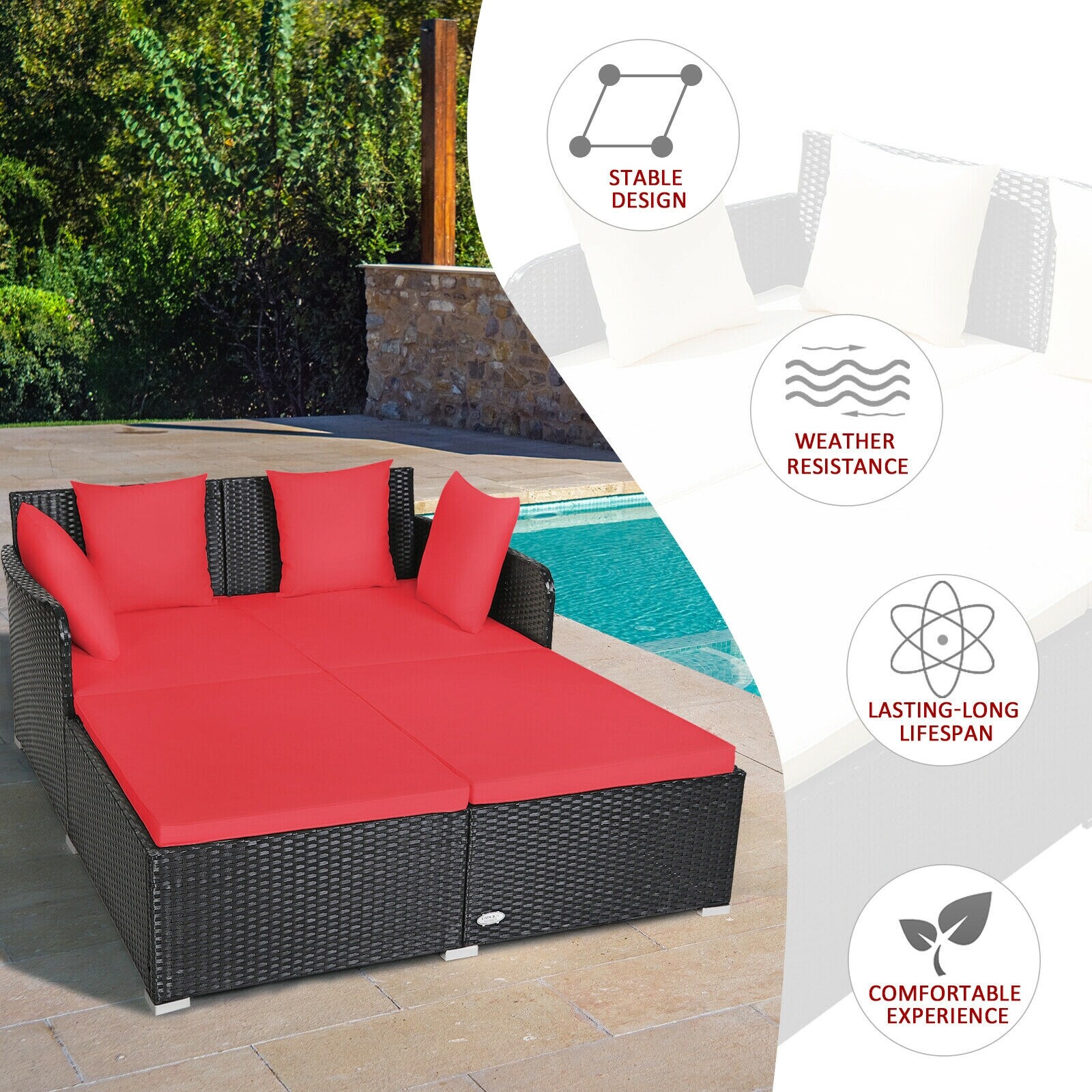 Ayelon CWS29RE Patio-Sofas-Daybeds - View #3