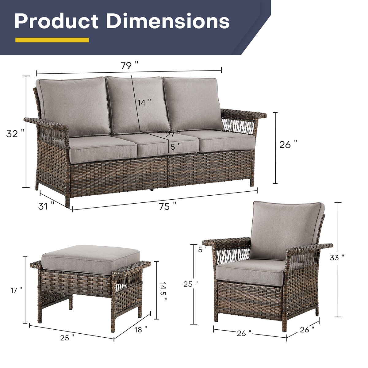 Rilyson FSSLBR111340-3 Patio-Conversation-Sets - View #3
