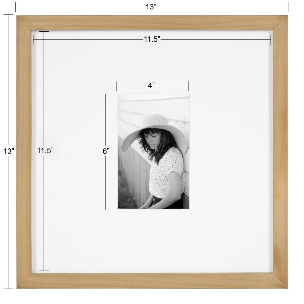 12x12 Frame, Exclusive Square White Wood Picture Frame