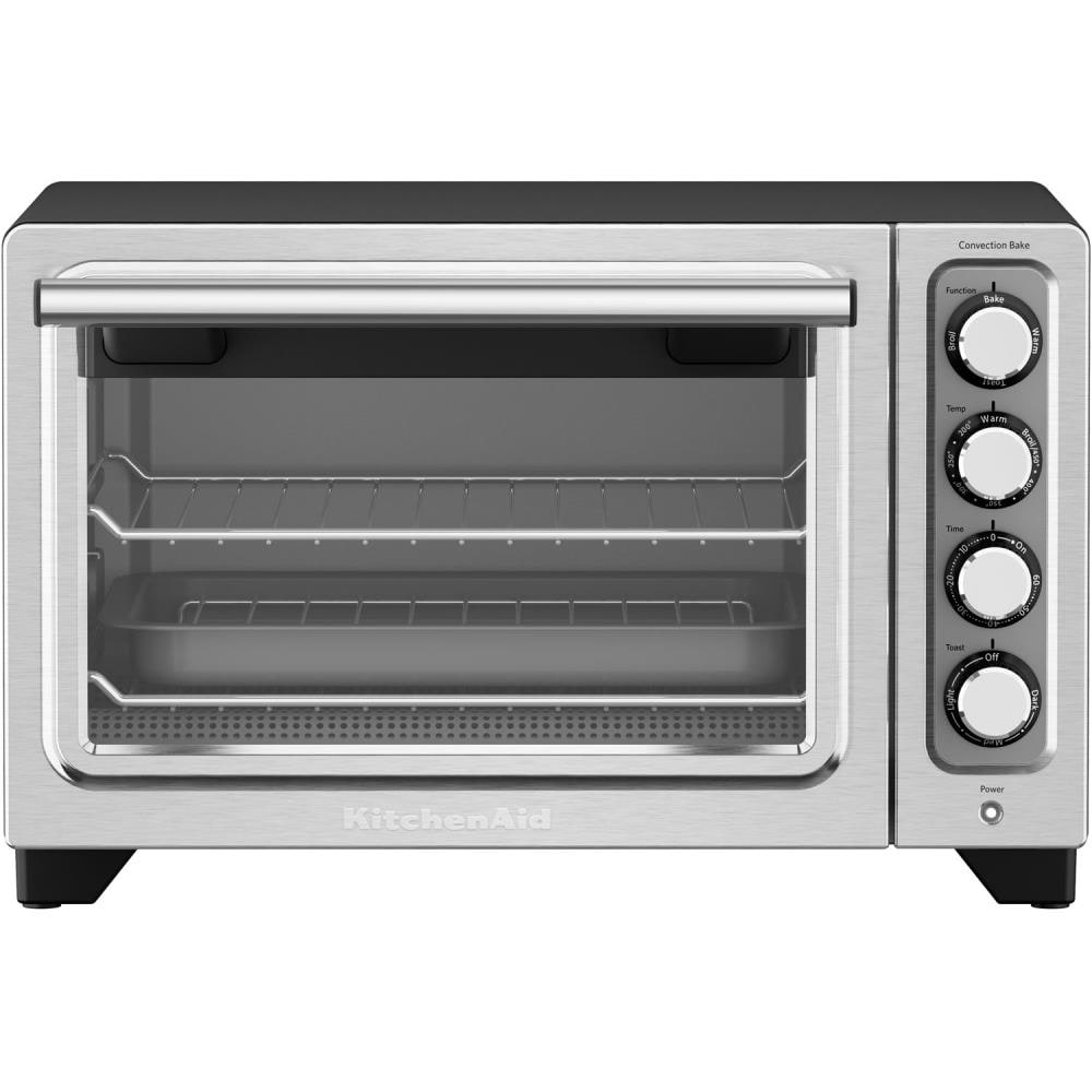 BLACK+DECKER 4 Slice Toaster Oven Stainless Steel, Bake Chicken, Broil  Vegetable