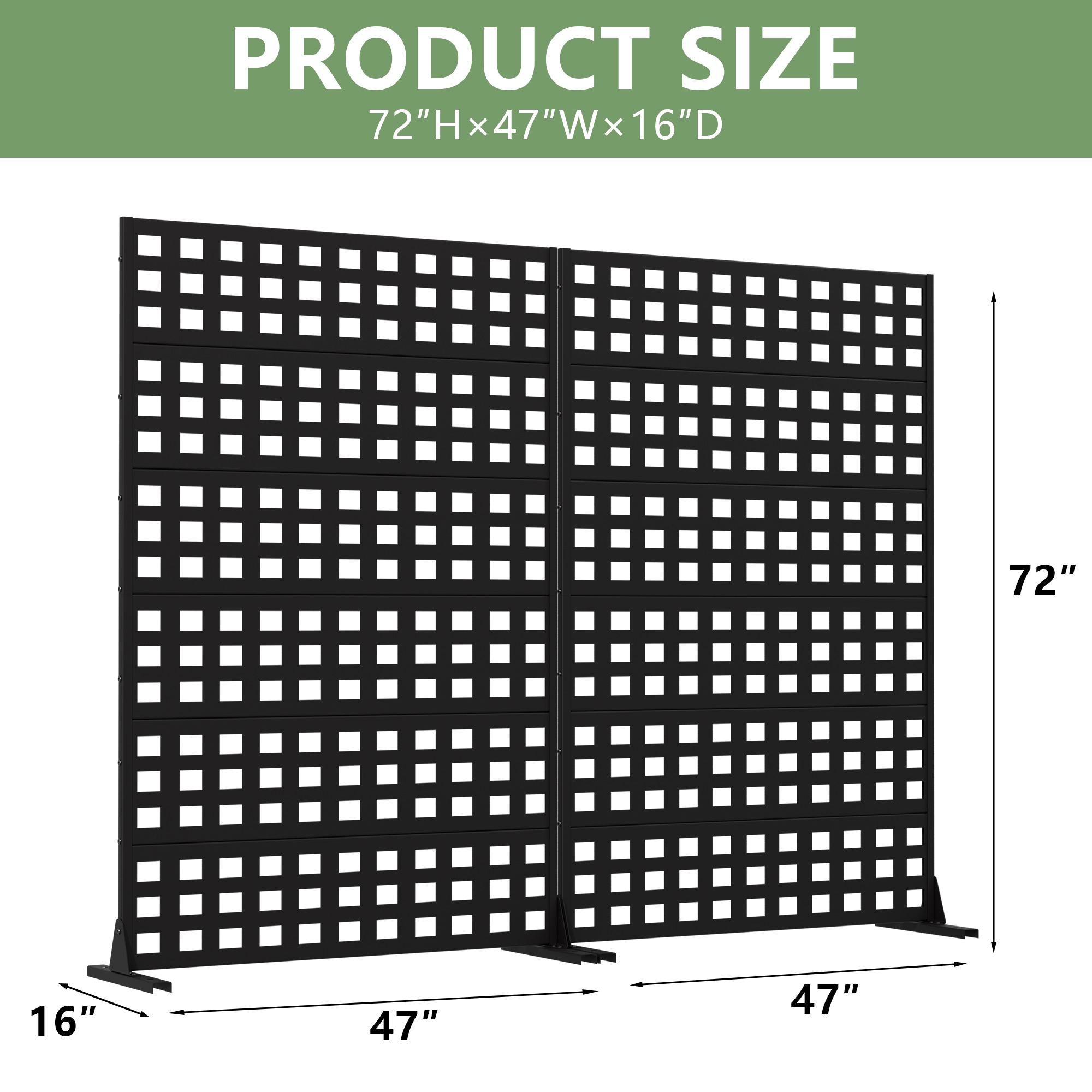 Misty Moon LW0406-SYJPF-C19 Outdoor-Privacy-Screen - View #5