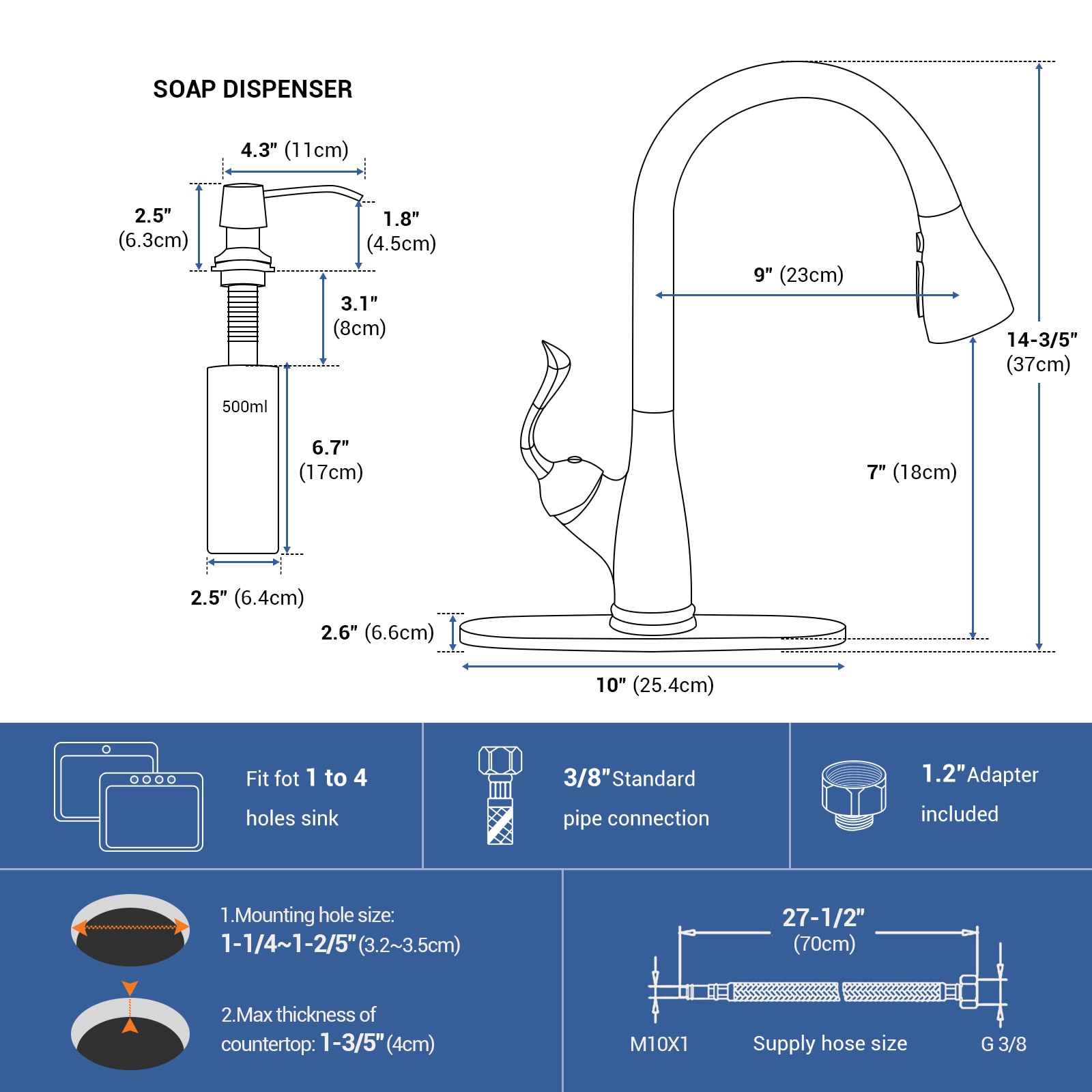 APPASO AP-K149-BN Kitchen-Faucets - View #2