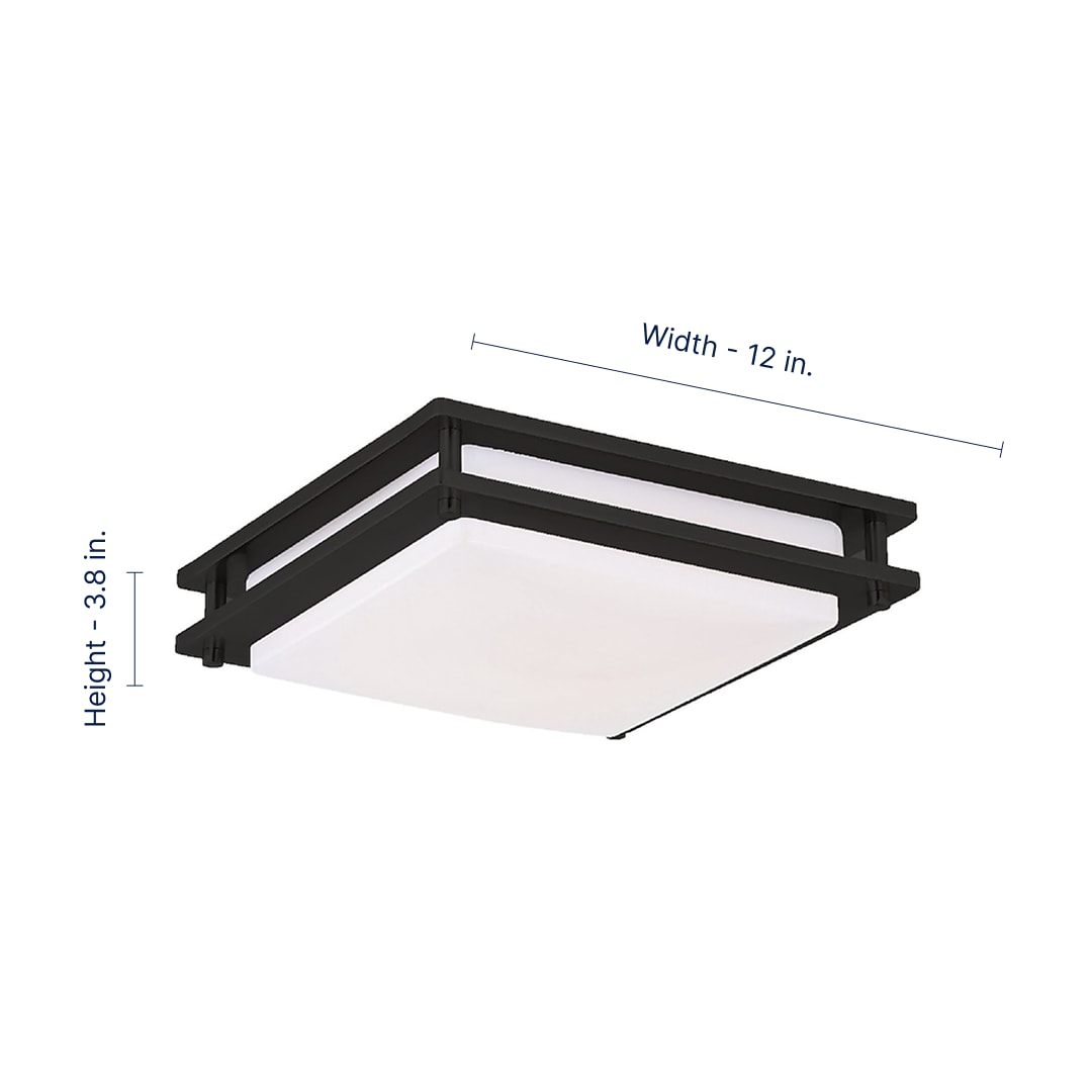 Amax Lighting LED-JR12BLK-SQ-W flushmounts - View #2