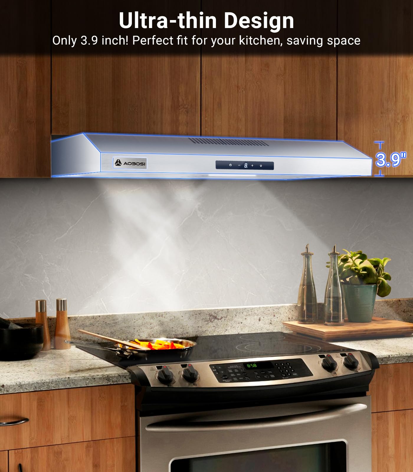 AOBOSI UL-23BTHD30-TS-ST Undercabinet-Range-Hoods - View #10