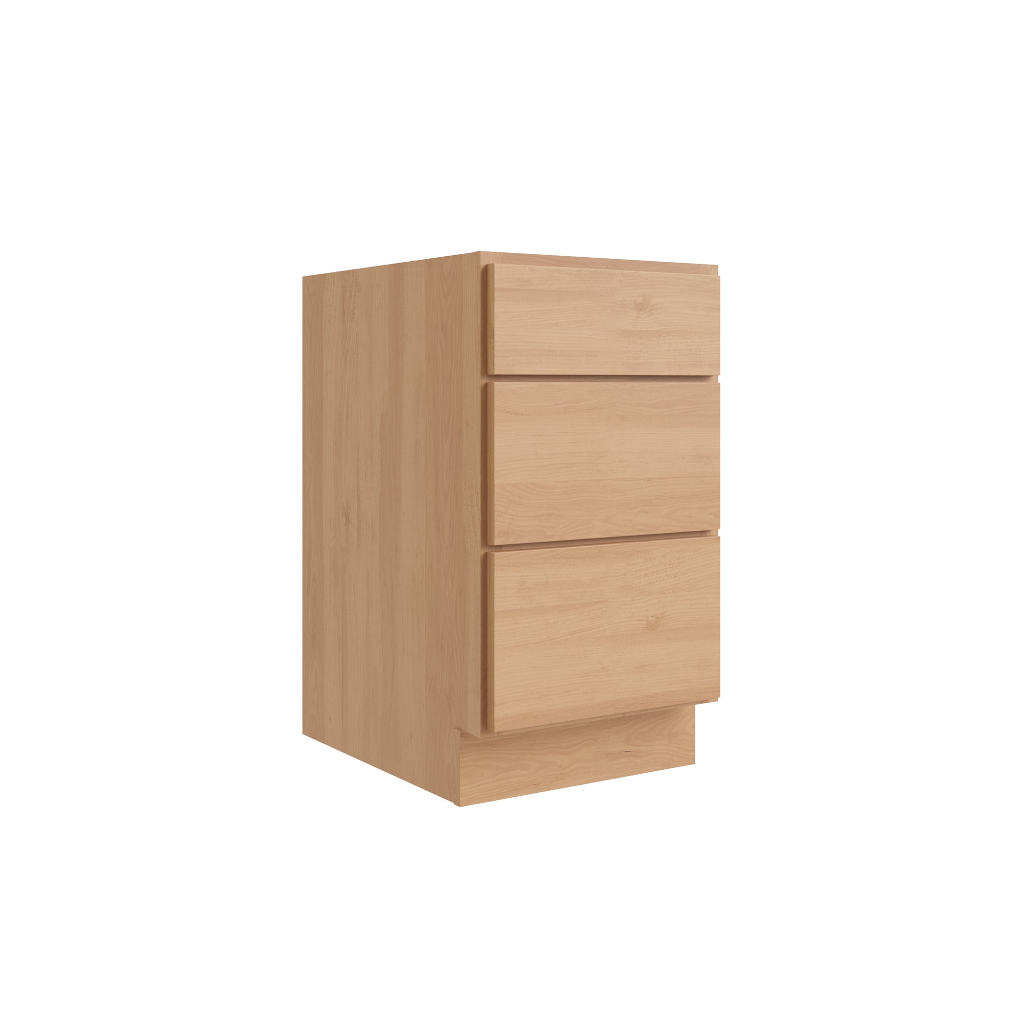 RELIABILT L05-DB24 Parkstone 24-in W x 34.5-in H x 24-in D Wheat Rubberwood 3 -Drawers Drawer Base Fully assembled Plywood Cabinet (Flat Panel