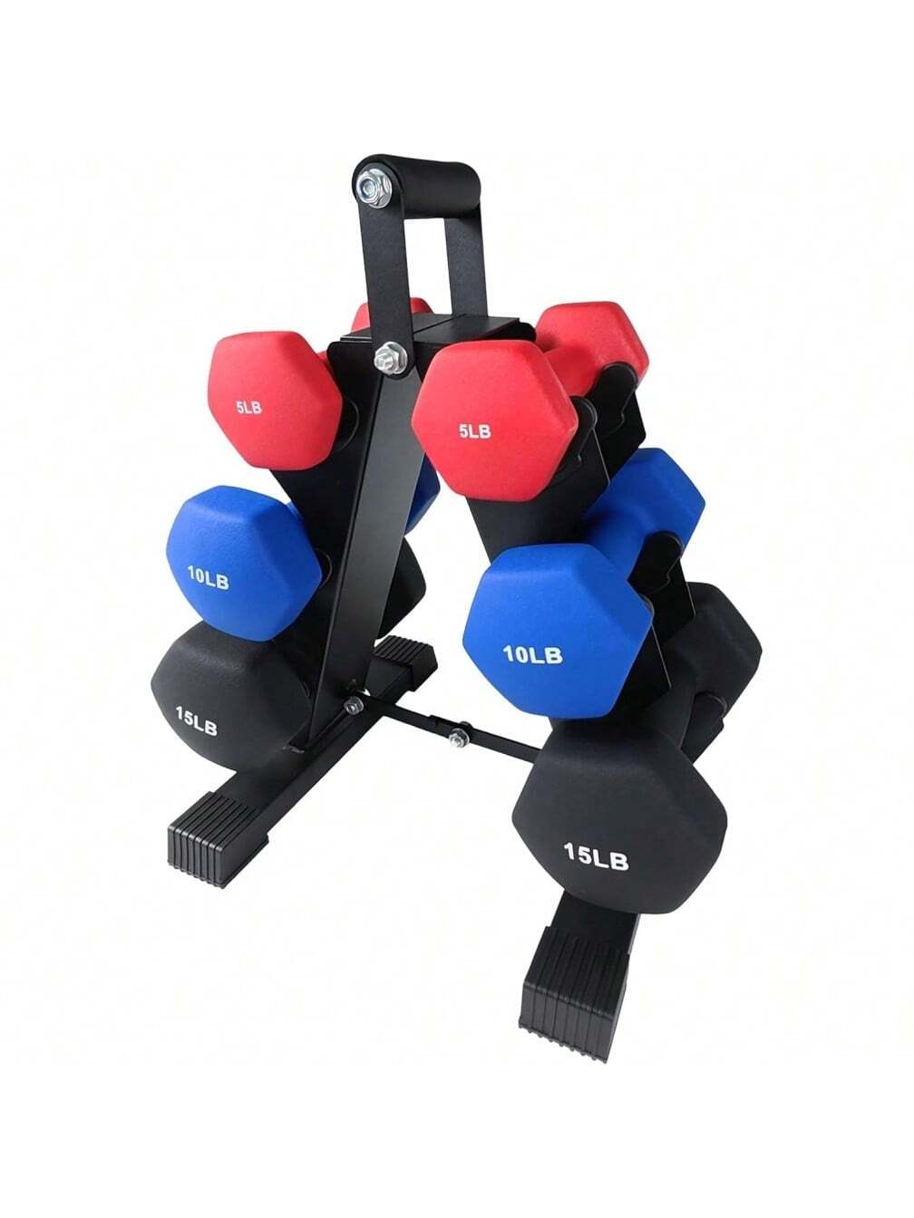 Qeetex 5 10 15 LBS Neoprene Dumbbell Set For Women and Men - Free Weight Hand Weights For Home Gym Packed In Pairs For Strength Training and Fitness