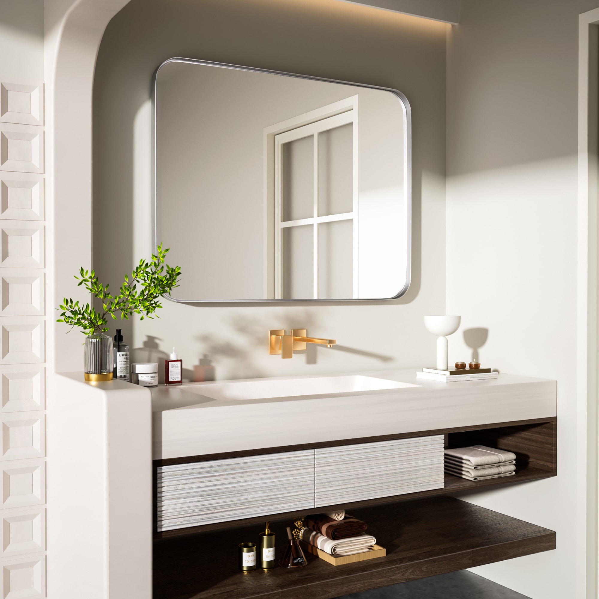 LOVMOR Y-TM2836-S Framed-Bath-Mirrors - View #2