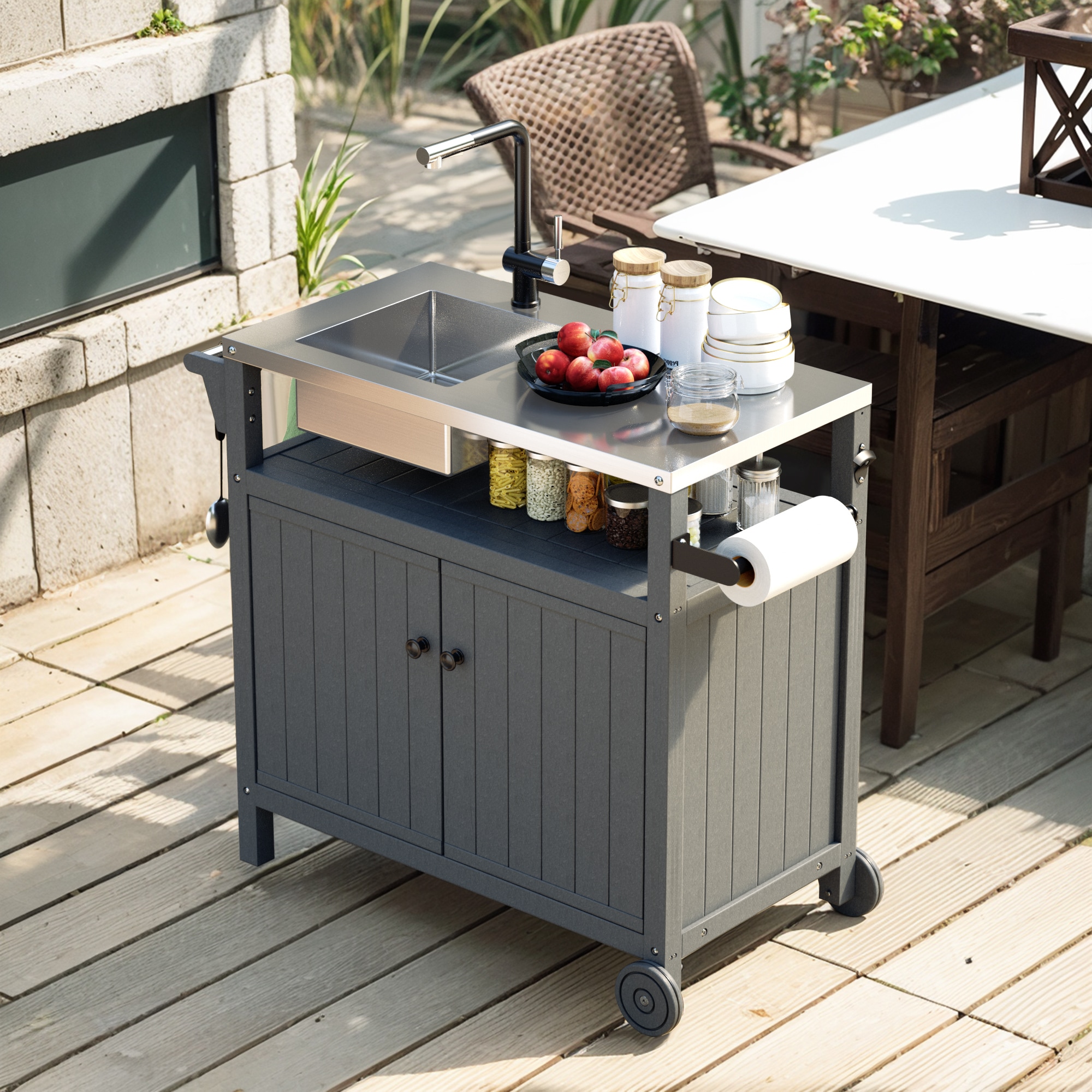 Poly furniture DC-SS06-GY Grill-Carts-Grill-Stands - View #4