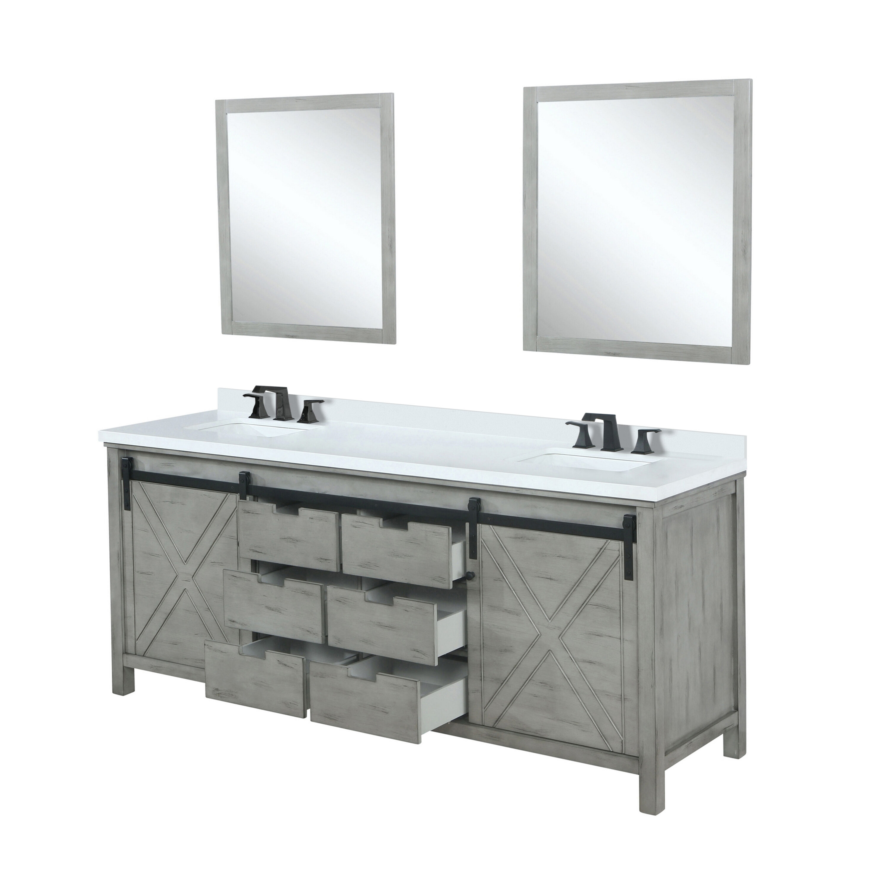 Lexora LM342284DHCSM34F Bath-Vanity-Combo - View #4