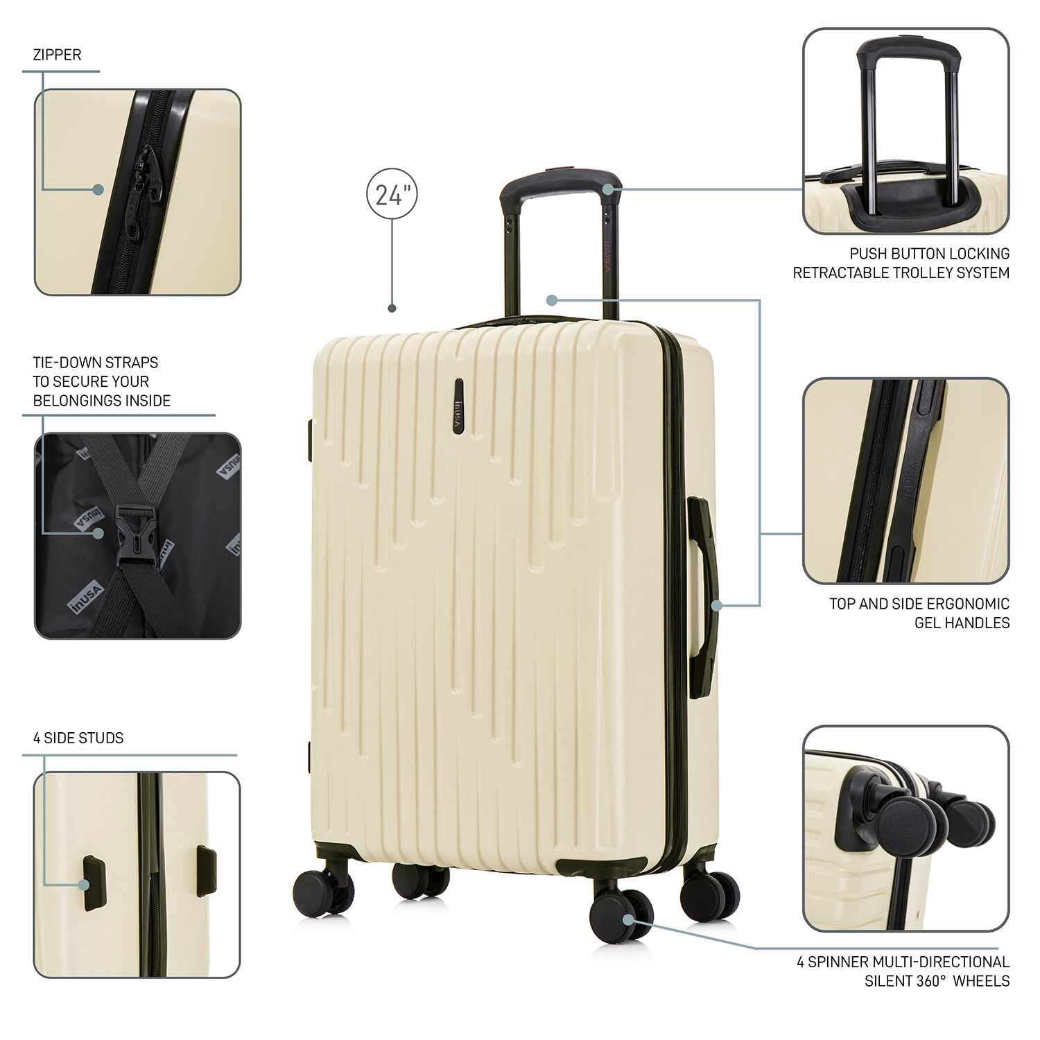 InUSA IUDRI00M-SAN Luggage-And-Luggage-Sets - View #3