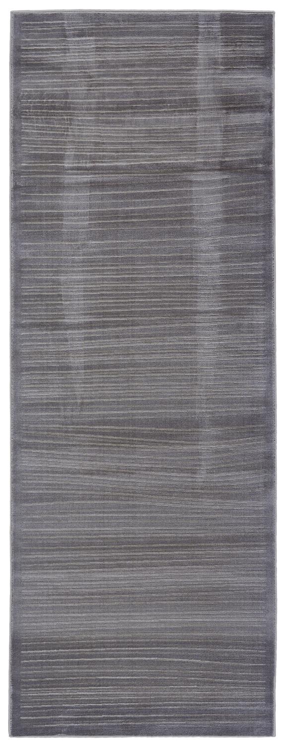 Room Envy 714R3398STEWHTI71 Sheena 2 x 7 (ft) Loomed Polypropylene Nightshadow Blue/Silver Gray Rectangular Indoor Stripe Mid-Century Modern Runner rug