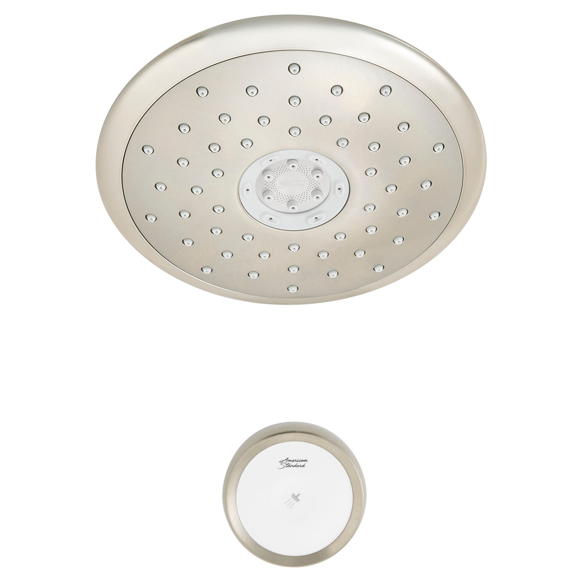 Nickel Wall-Mounted Handheld Pulse Jet Shower Head