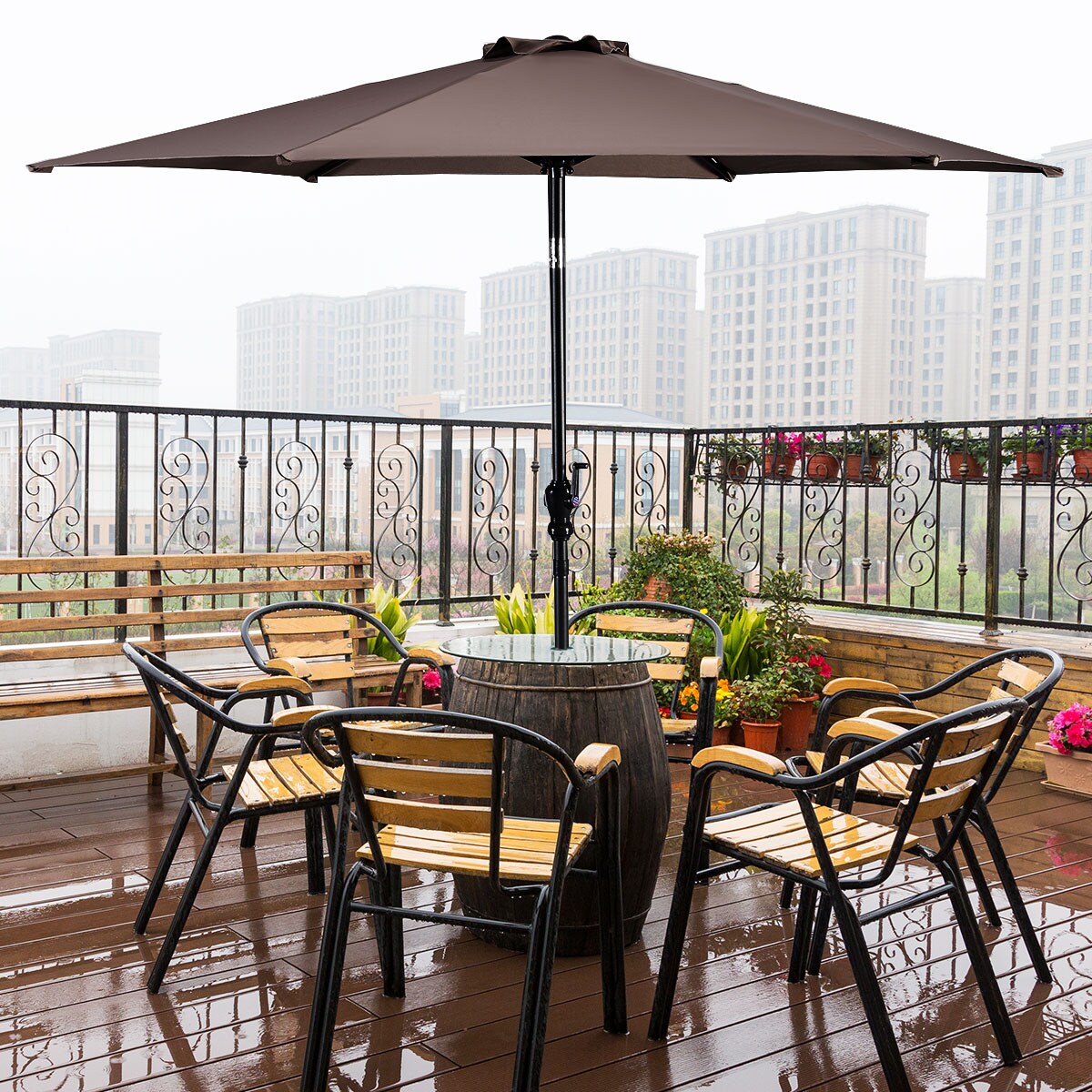 Costway OP2807TN Umbrellas-2 - View #3