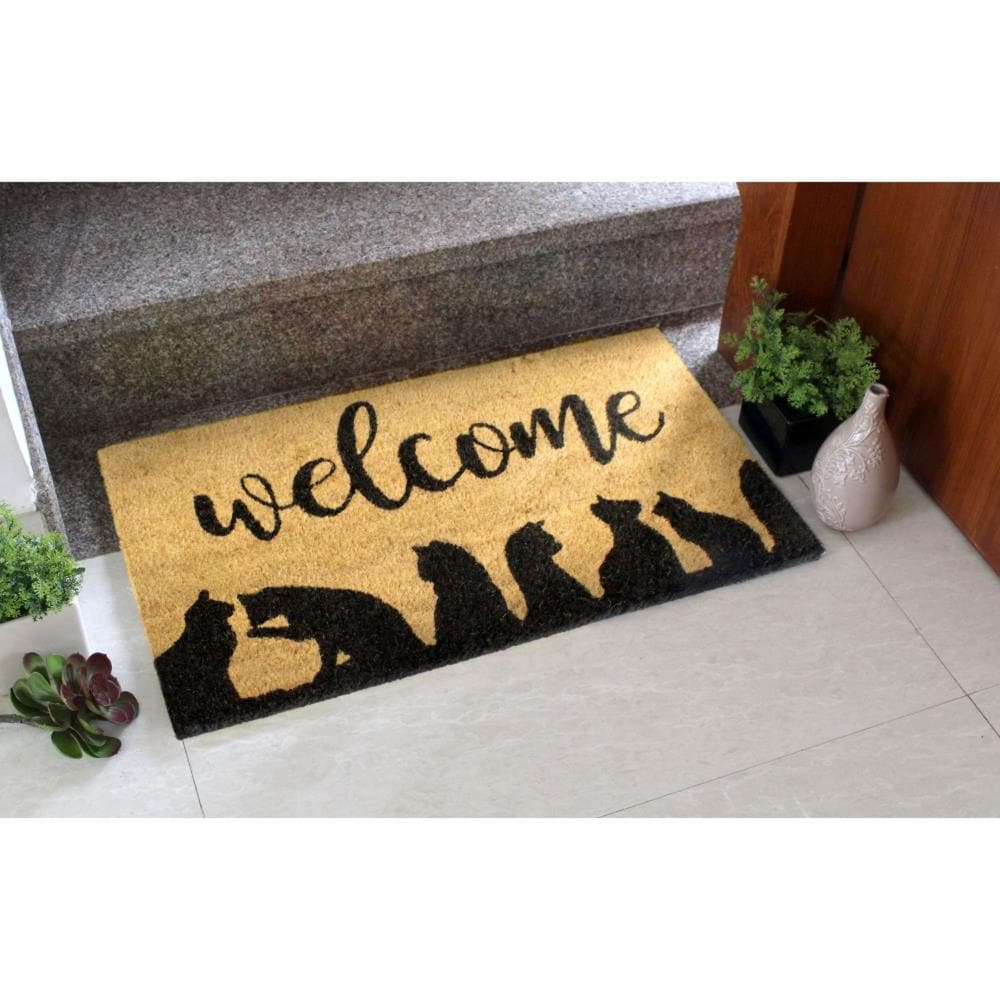 Zig Zag 2-ft x 3-ft White Rectangular Indoor or Outdoor Decorative Winter  Door Mat in the Mats department at