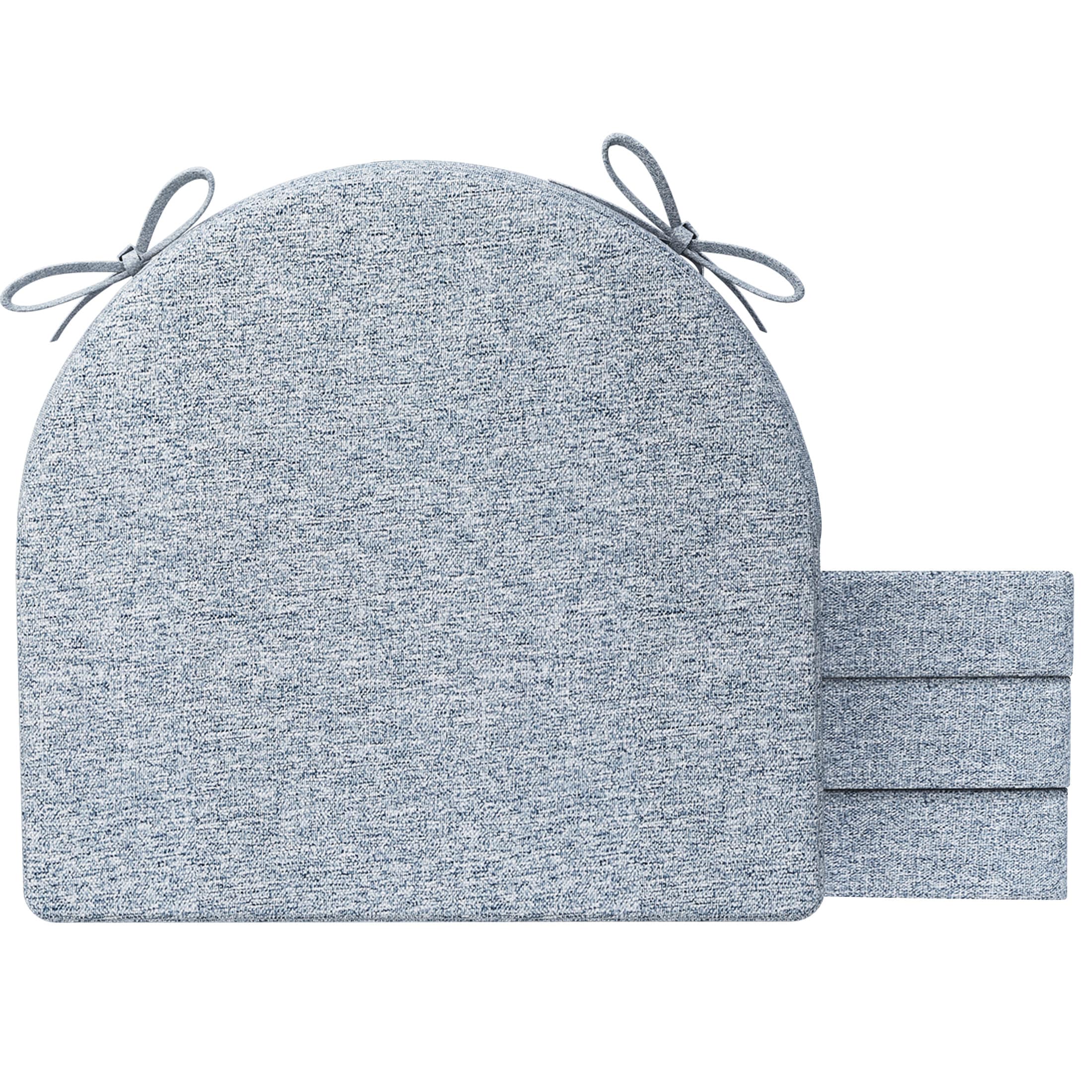 AAAAAcessories LS-DCCLU-QIANLAN-4P Light Blue Solid Chair Cushion