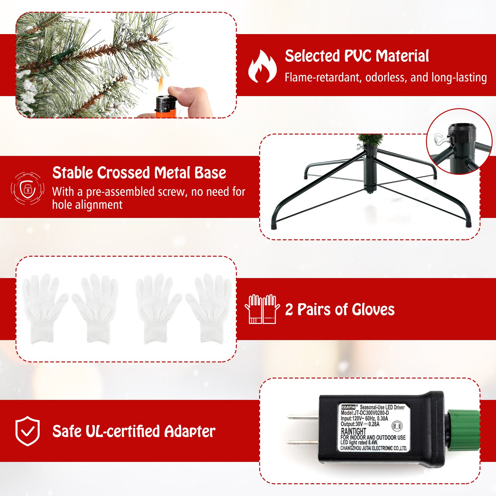 LIVIZA HYG24968US-L Artificial-Christmas-Trees - View #2