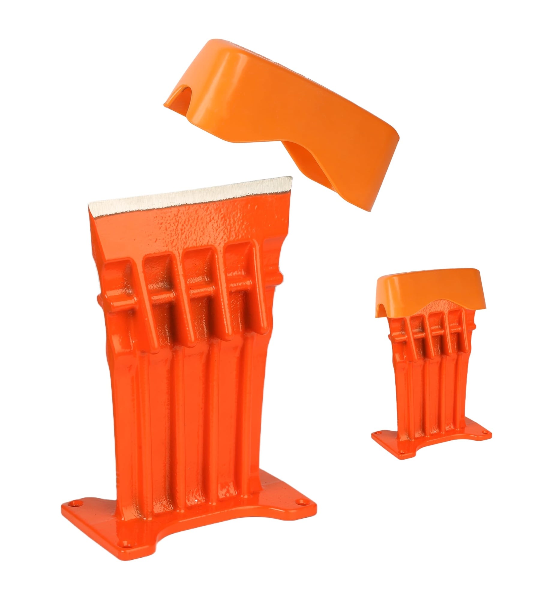 JVFCXXV - Firewood Kindling Log Wood Splitter No Axe Wedge Point Splits Firewood 6 Inch Orange w...