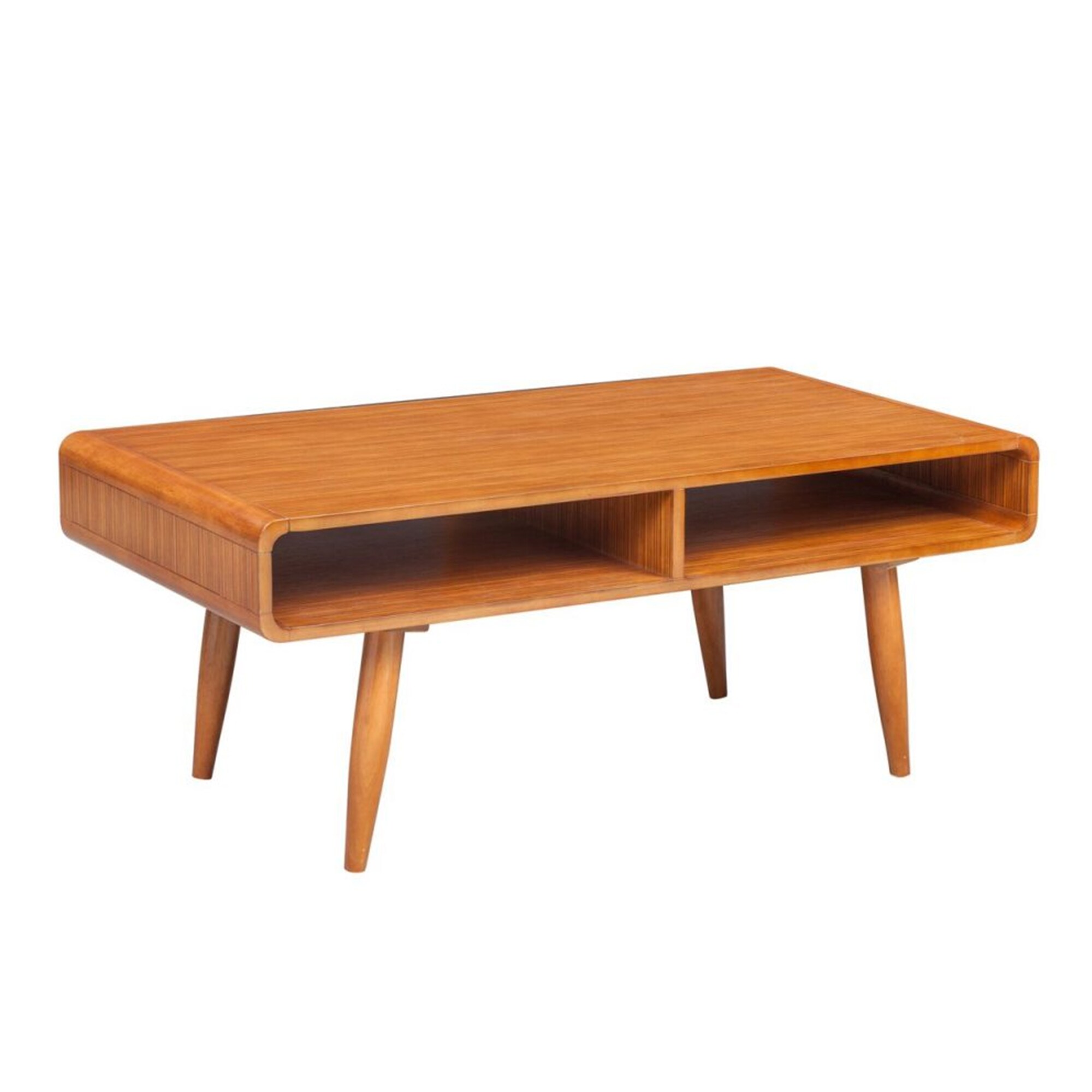Benzara BM61476 Brown Wood Modern Coffee Table