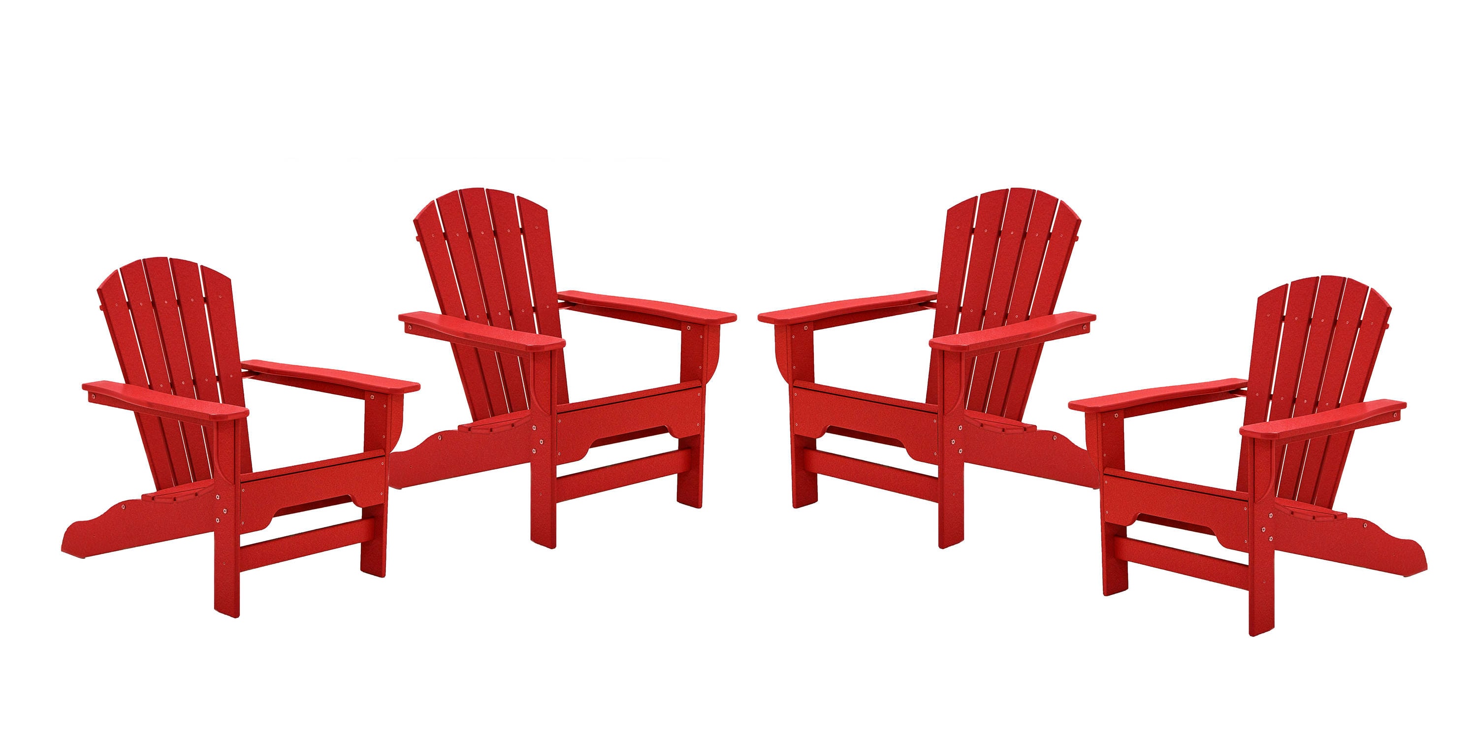DuroGreen BR35294PKBR Boca Raton 4 -Piece Patio Conversation Set