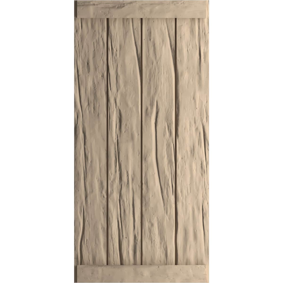 Ekena Millwork SHUBJE22X38RWPR 22-in W x 38-in H Unfinished Paintable/Stainable Board and batten End batten Exterior Shutters ( 2 -Pack )