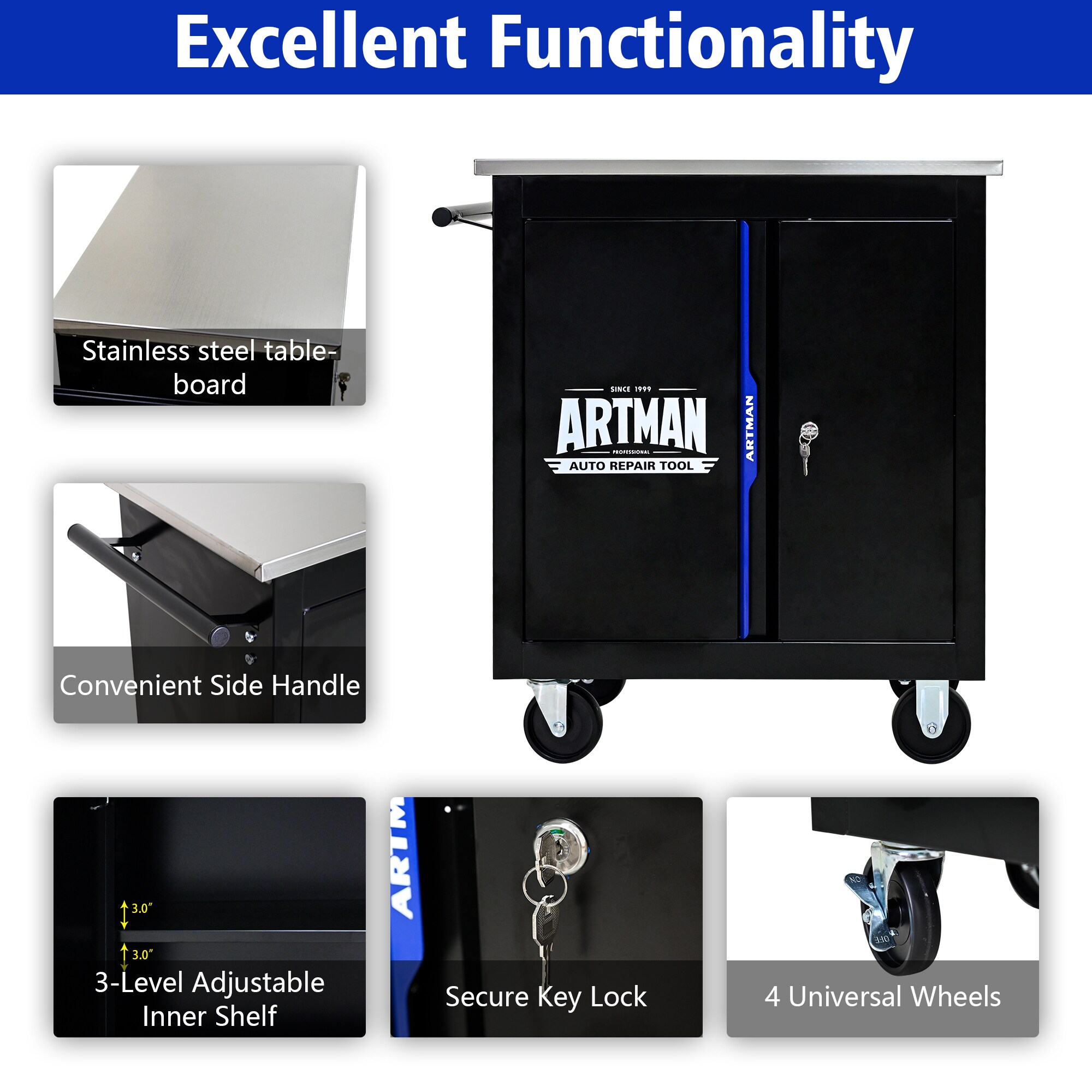 Wooakway FXLS0607-607A34 Tool-Cabinets - View #3