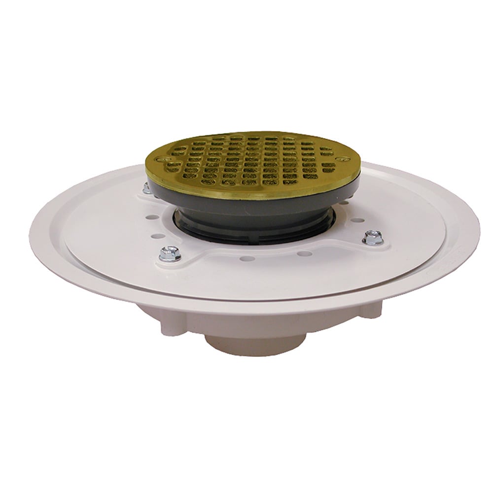 Jones Stephens 4 inch Heavy Duty PVC Floor Drain Base with 3-1/2 inch ...