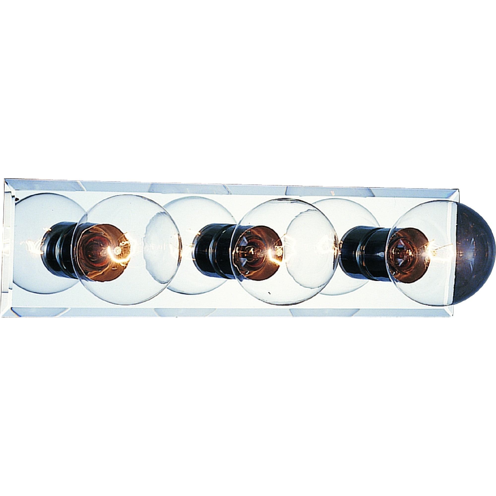 Volume Lighting V1033-3 18-in 3 -Light Satin Chrome Modern/contemporary Vanity light