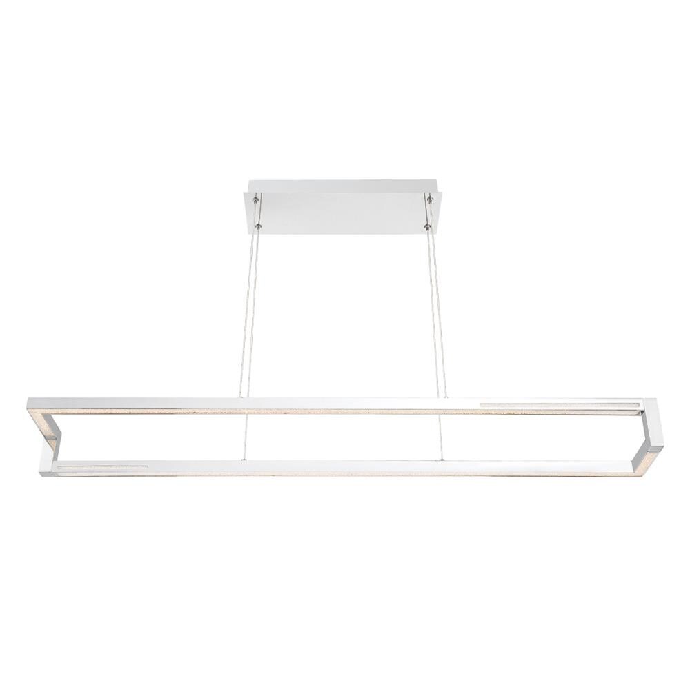 Eurofase 35728-016 Clinton 1 -Light Chrome Modern/contemporary Integrated LED For Use in Dining Rooms, Foyers, Kitchens, Living Rooms Chandelier