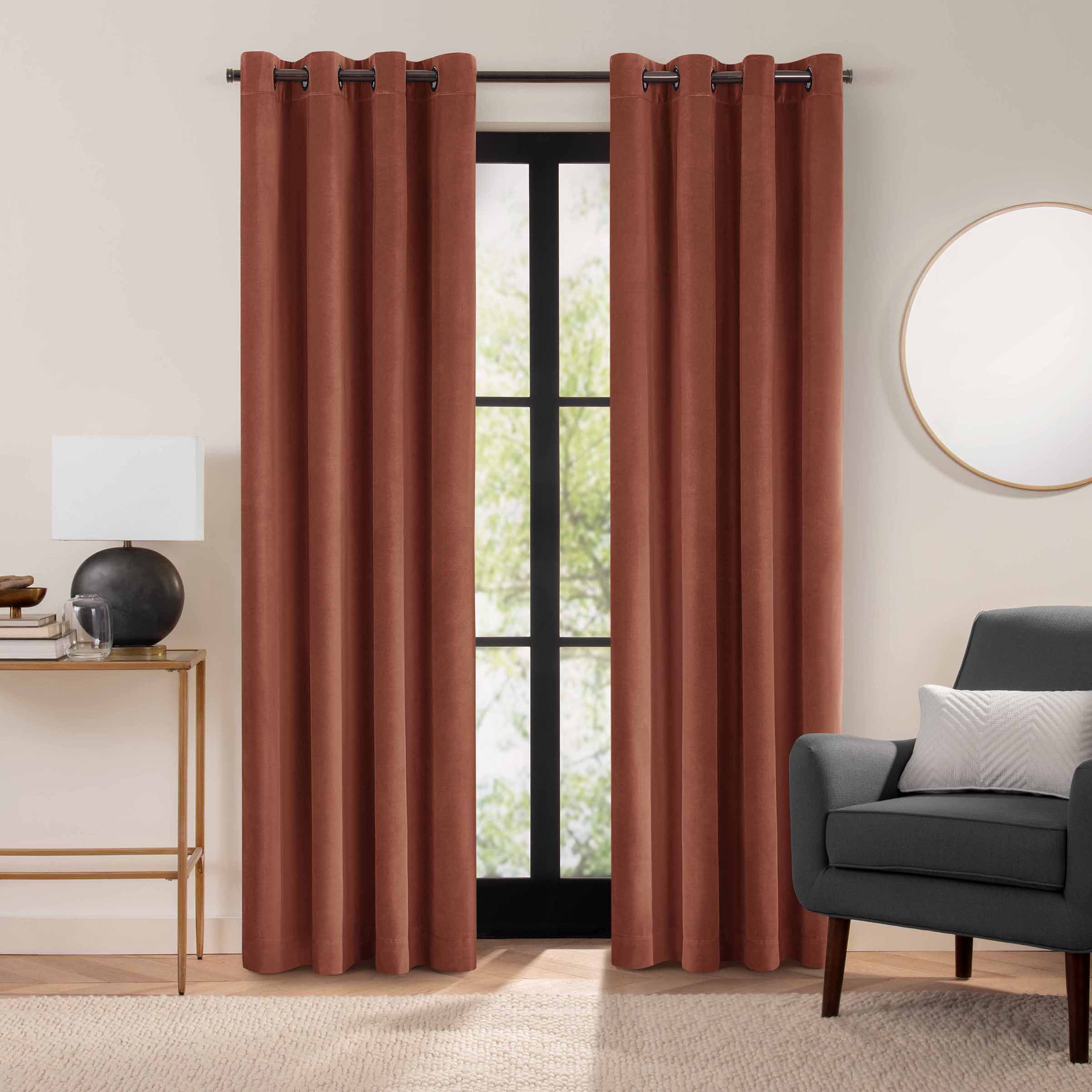 Eclipse 28628203393 96-Inches Copper Blackout Thermal lined Grommet Single curtain panel