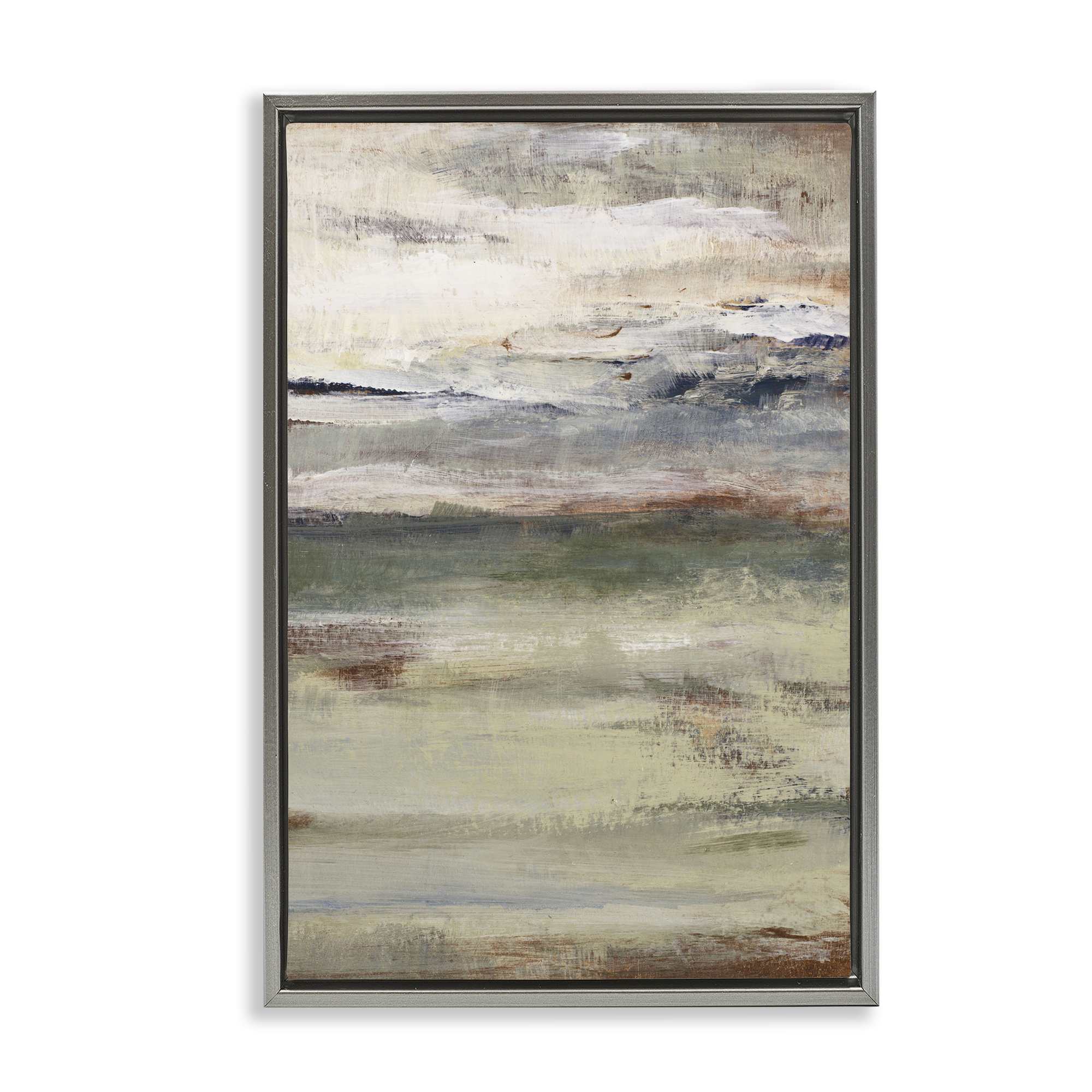 Stupell Industries BT-271-FFL-16X24 Earthy Abstract Layers Floating Frame design by Lanie Loreth