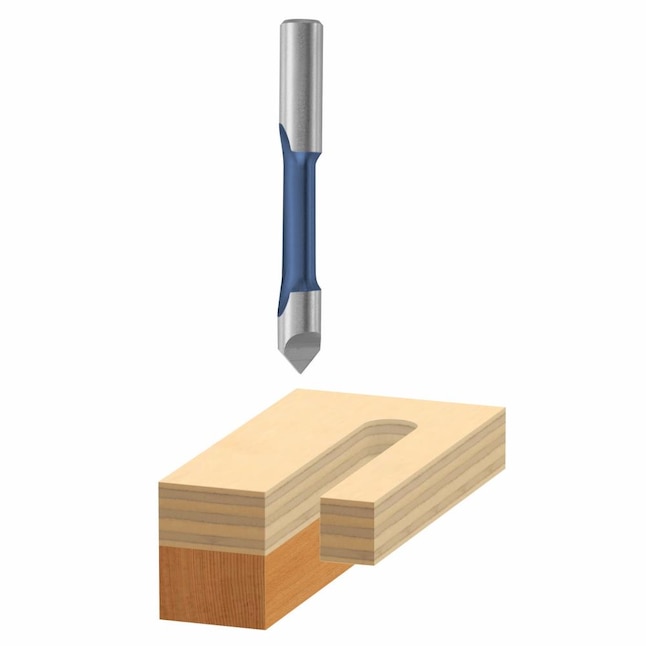Bosch 1/4-in High-speed Steel Straight Fluted Pilot Panel Router Bit Bosch 1/4-in High-speed Steel Straight Fluted Pilot Panel Router Bit