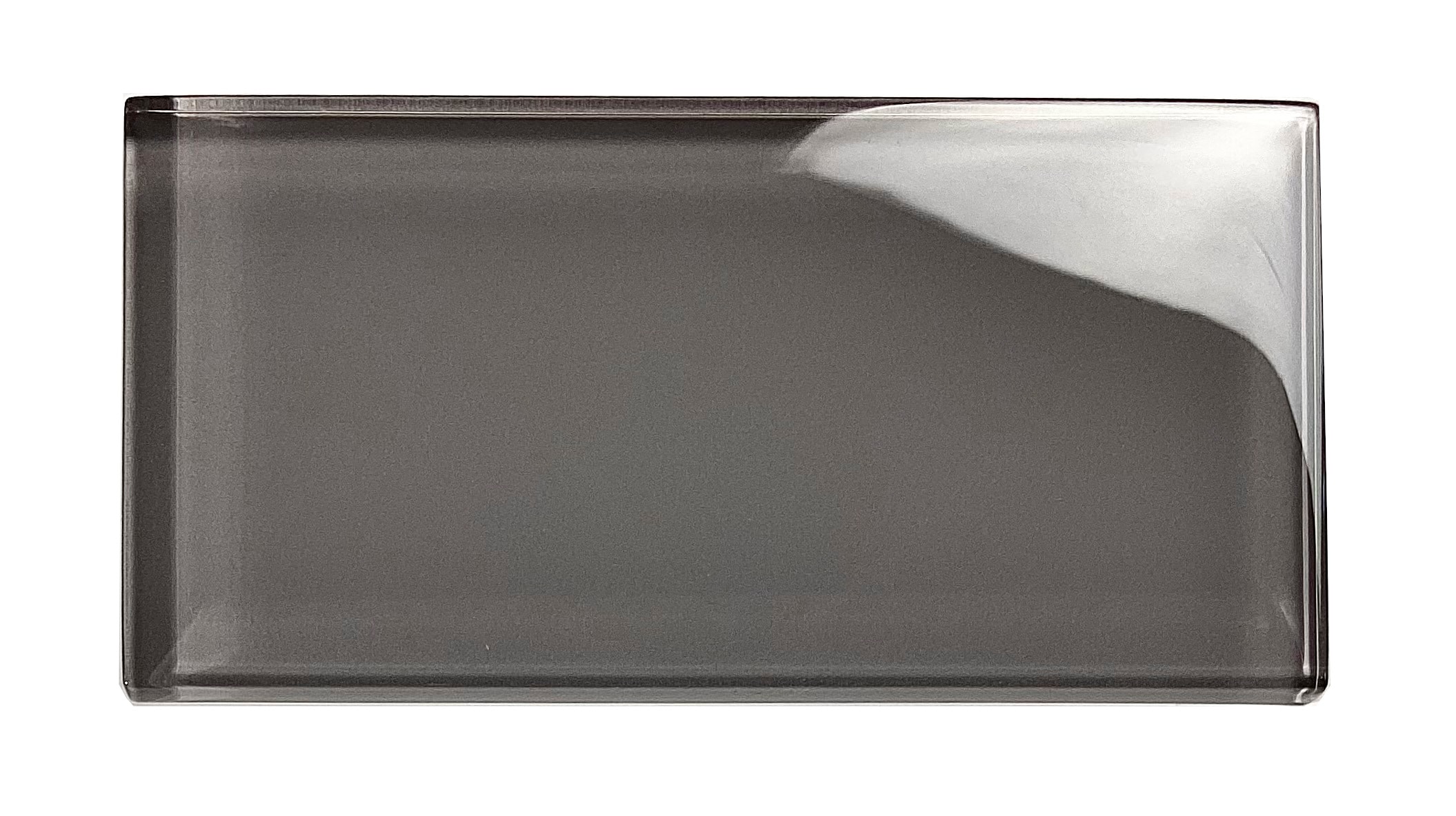 Abolos LWSMET0306-PE Metro Gray 3-in x 6-in Glossy Glass Subway Standard Wall Tile ( 10-sq ft Carton )