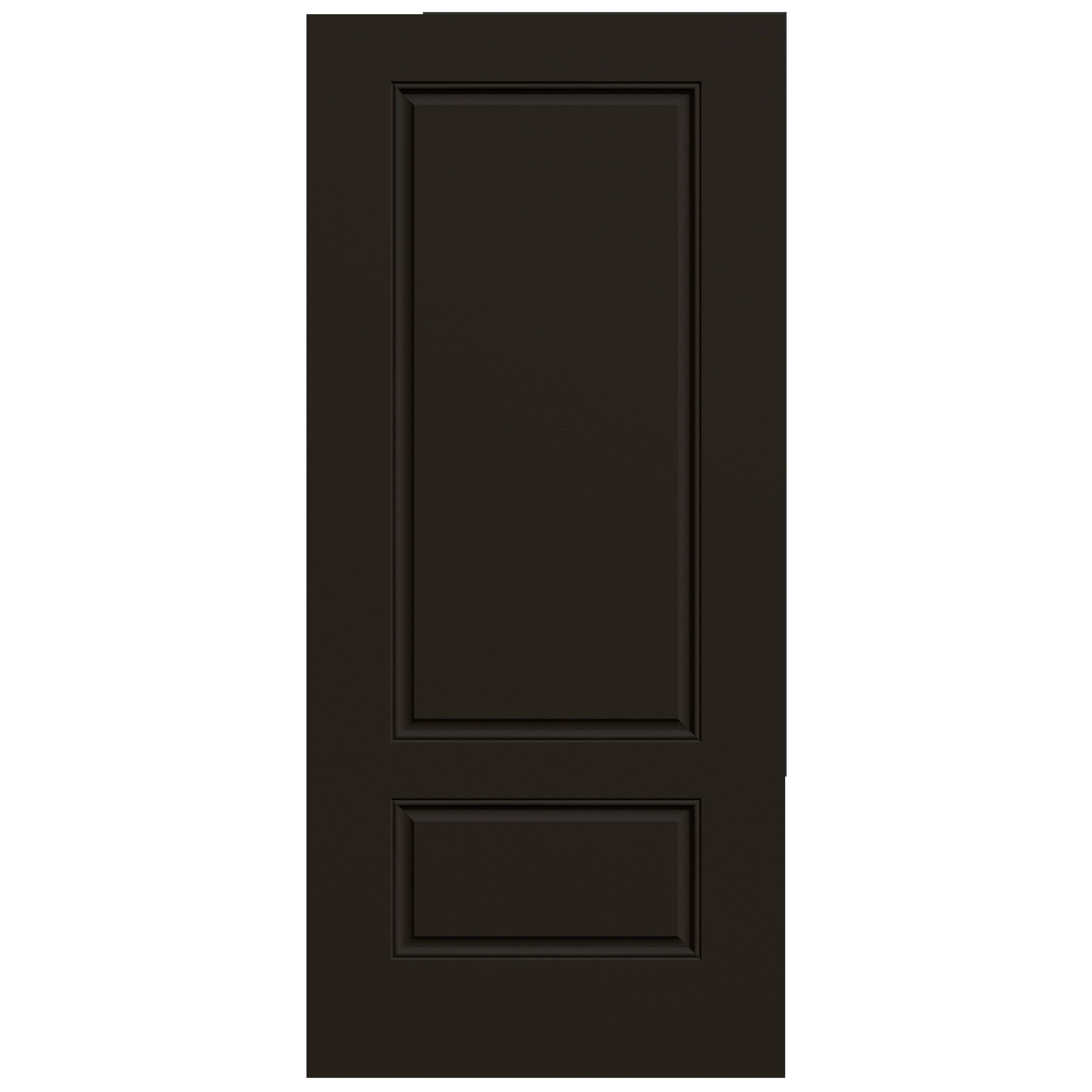 JELD-WEN LOWOLJW249900011 36-in x 80-in x Steel No glass Universal reversible Black Painted Slab Front Door Insulating core