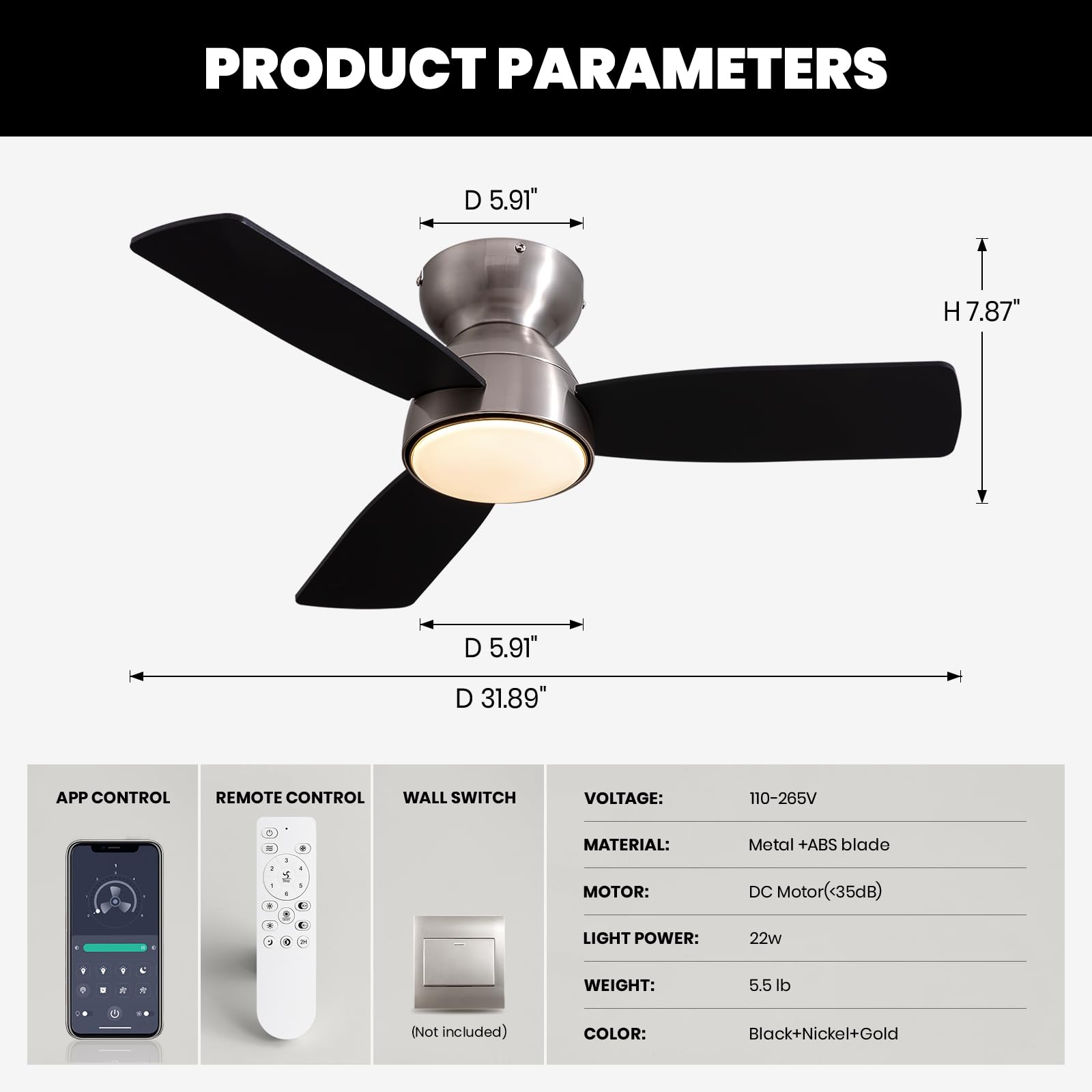 SILJOY CFL-1177-03 Ceiling-Fans - View #3
