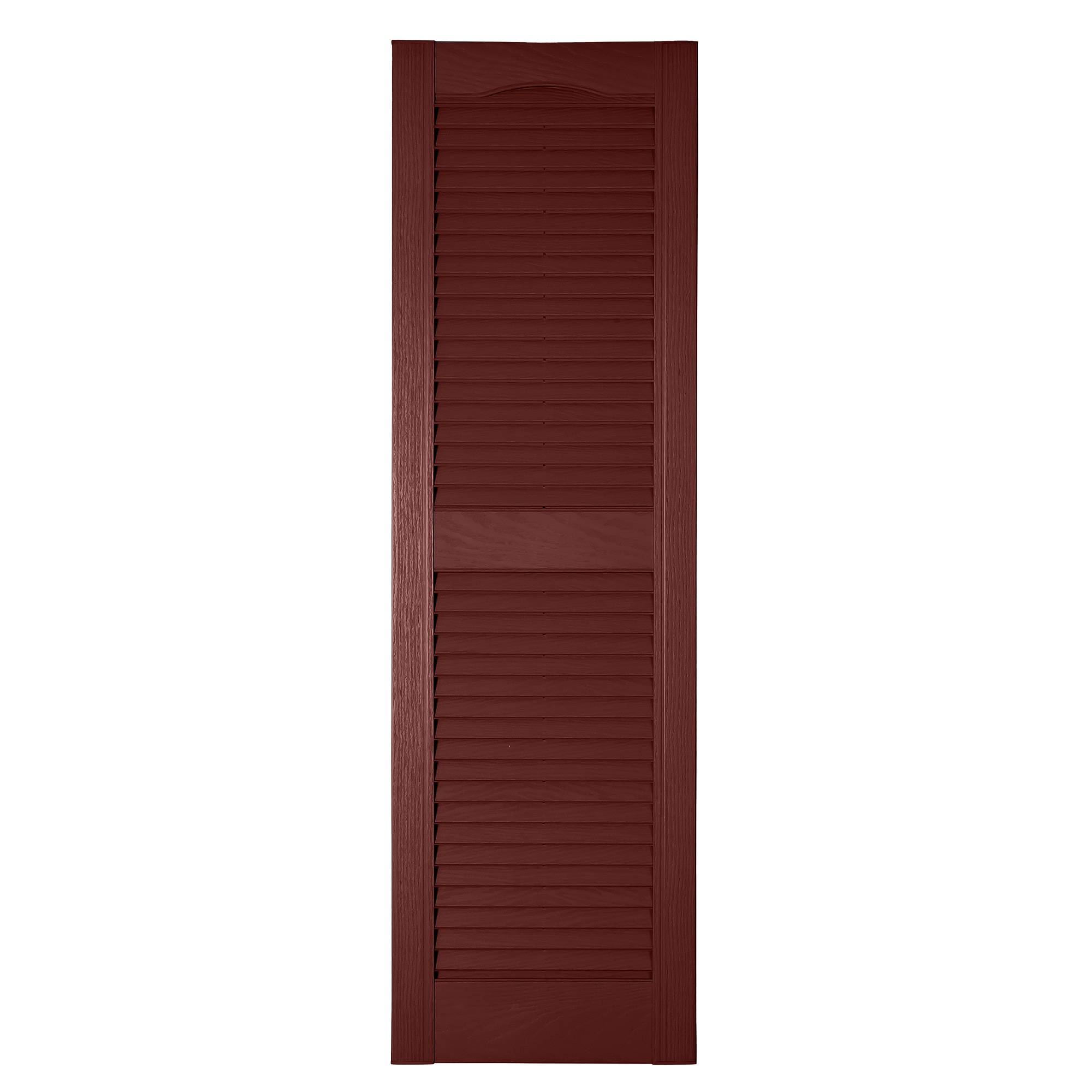 RELIABILT LVRCT1481613 14.5-in W x 81-in H Cranberry Louvered Polypropylene Exterior Shutters ( 2 -Pack )
