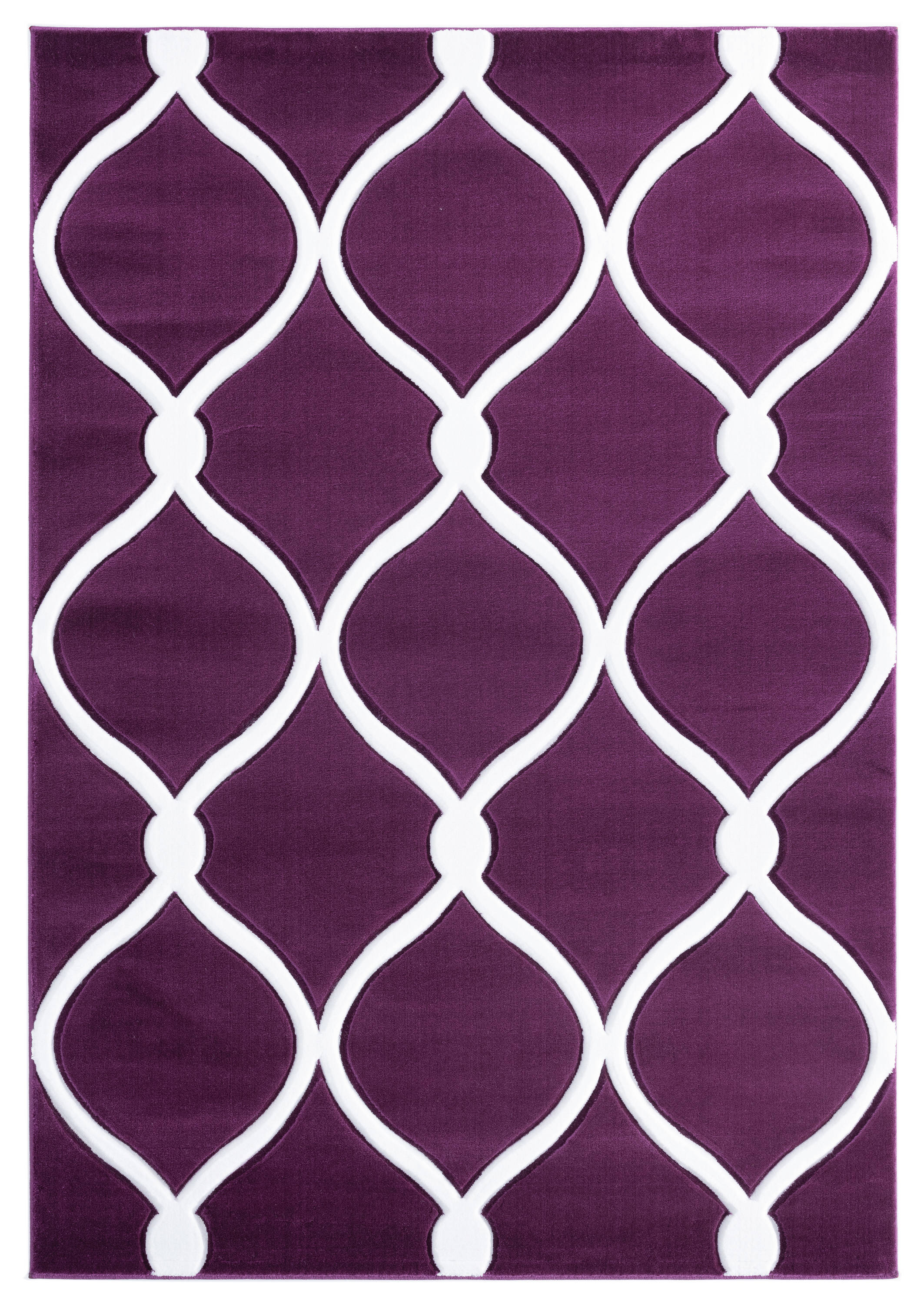 United Weavers Of America 2050 11582 35C Bristol 3 x 4 (ft) Polypropylene Plum Rectangular Indoor Trellis Area rug