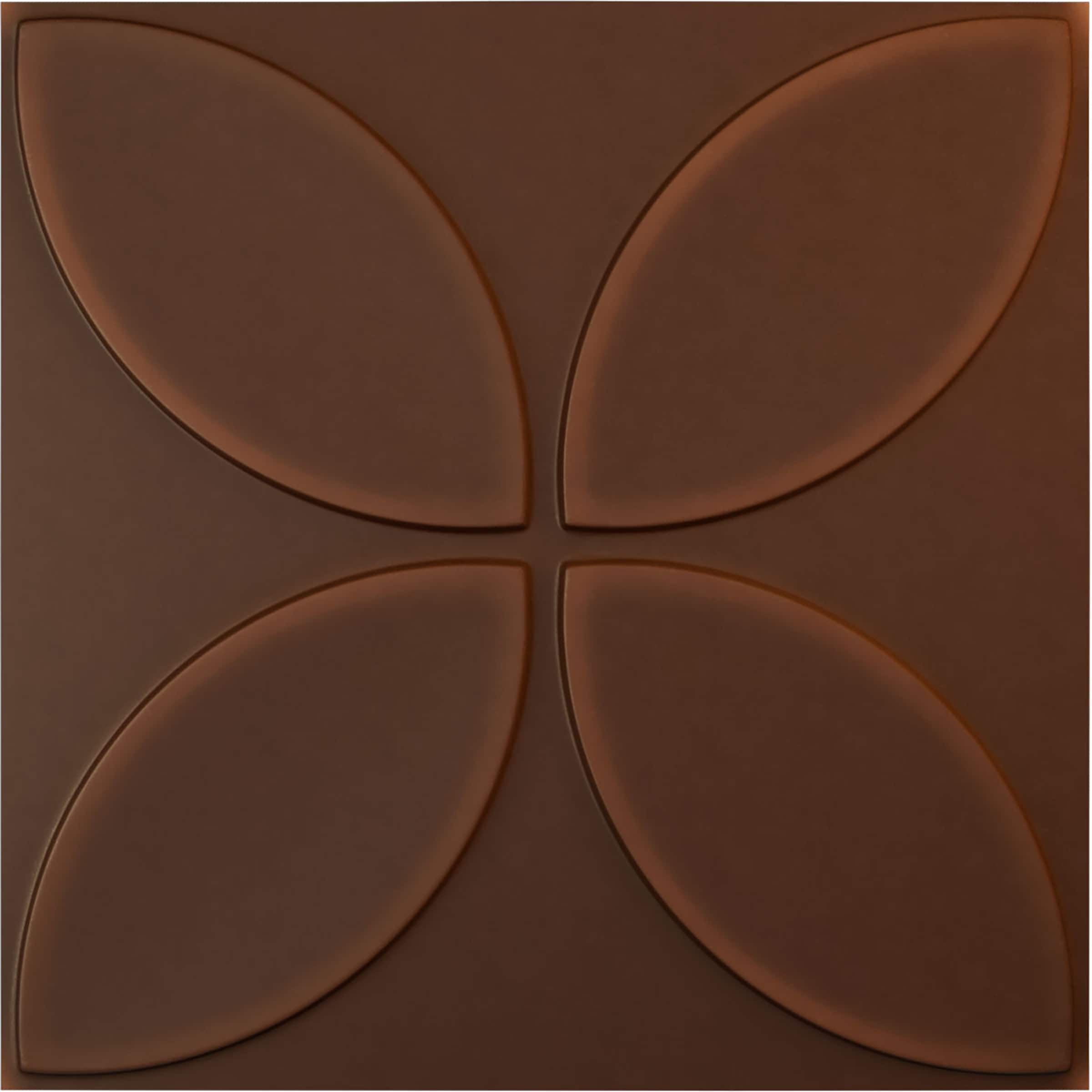 Ekena Millwork WP20X20PRDRU 19-5/8-in x 19-5/8-in Embossed Paintable/Stainable Red PVC Wall Panel (