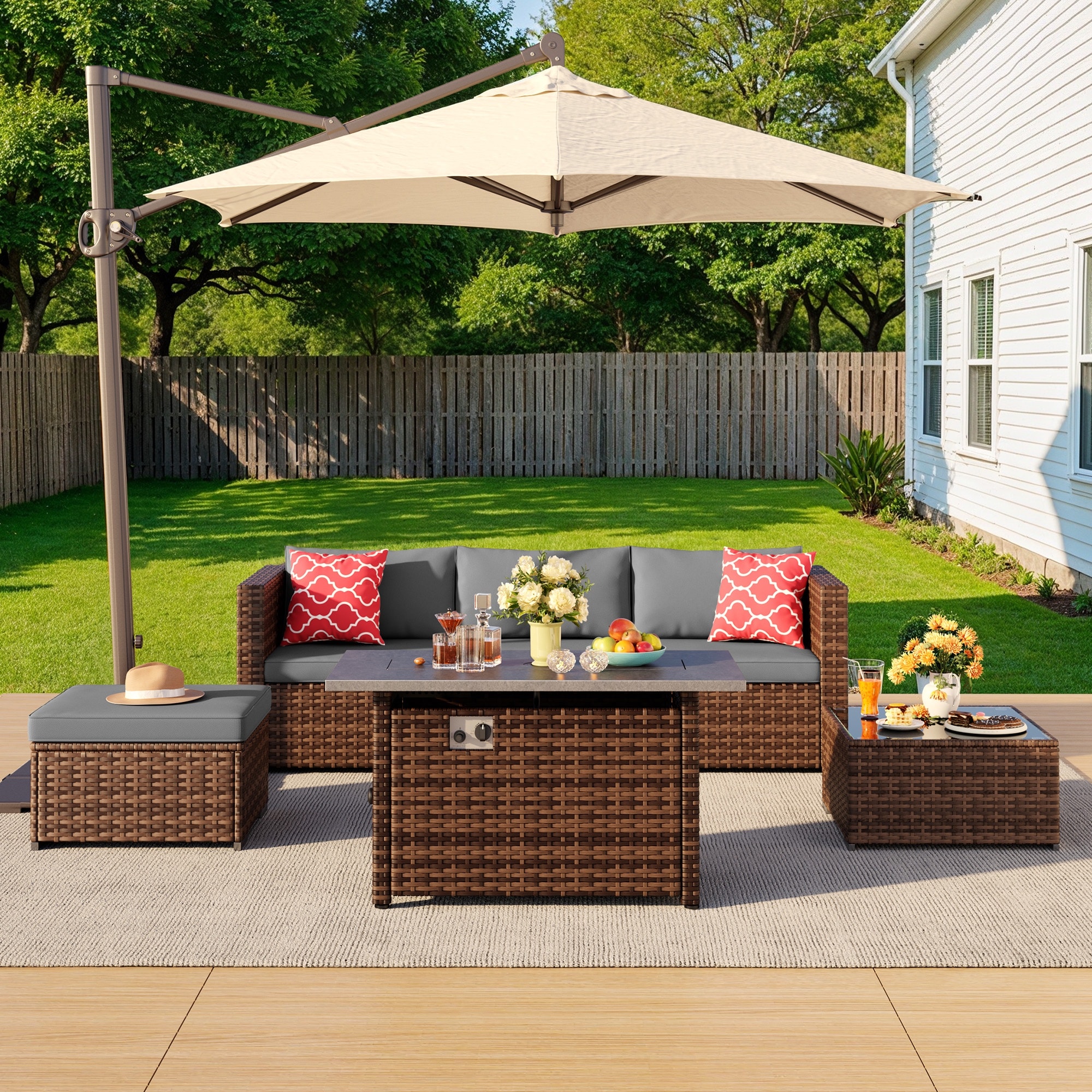 Lofka WR413FP12-G Patio-Conversation-Sets - View #6